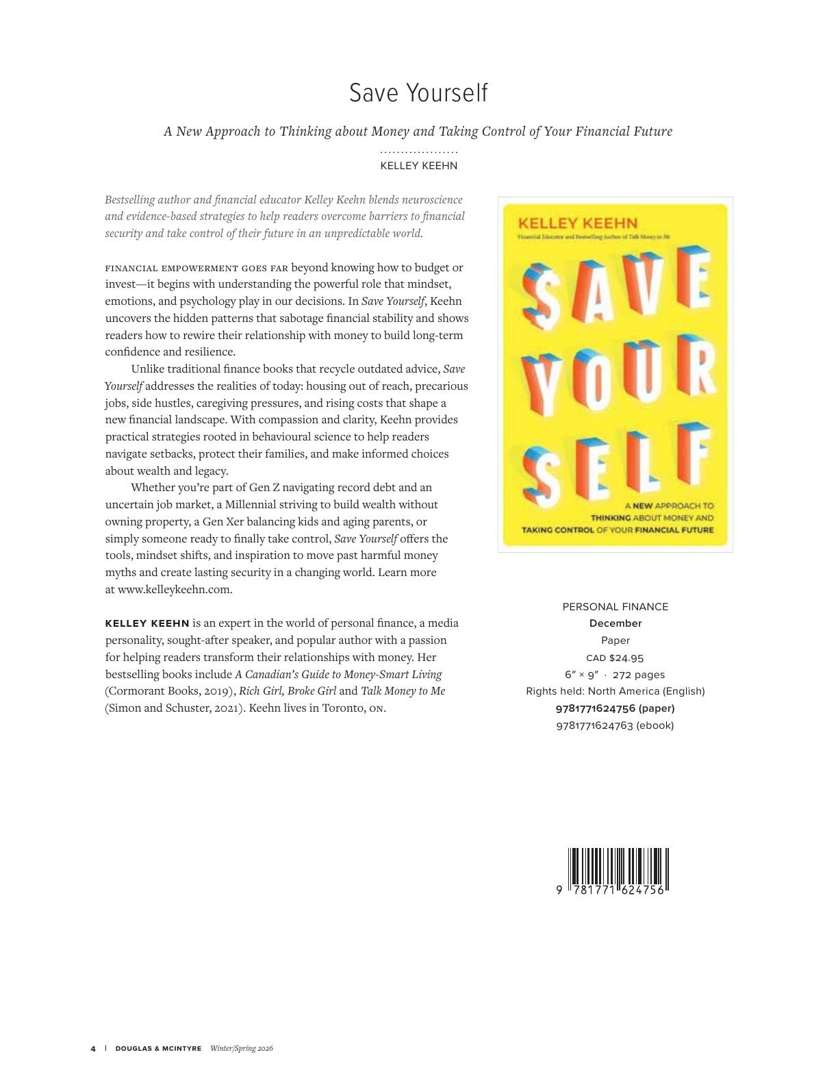 Harbour Publishing Douglas & McIntyre Spring 2026 Catalogue Flyer January 1 - December 31, 2026