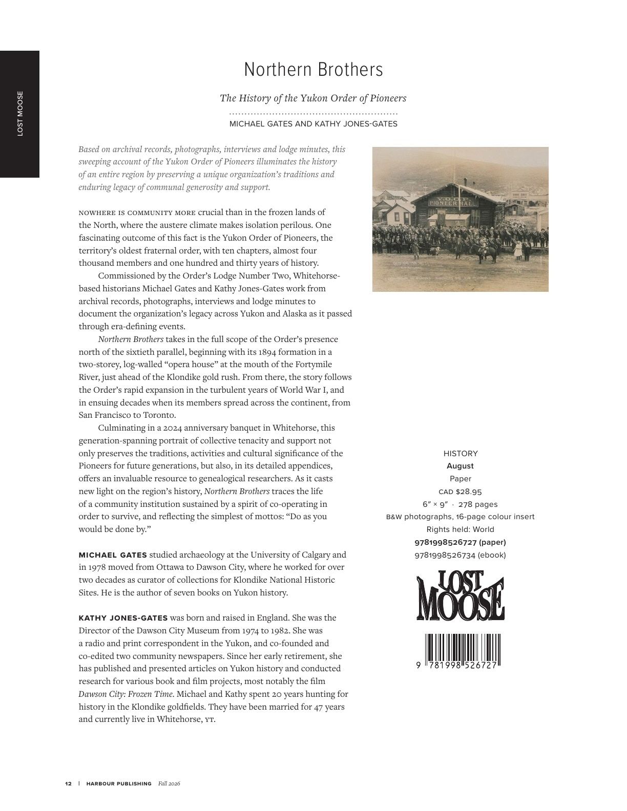 Harbour Publishing Fall 2026 Catalogue Flyer January 1 - December 31, 2026