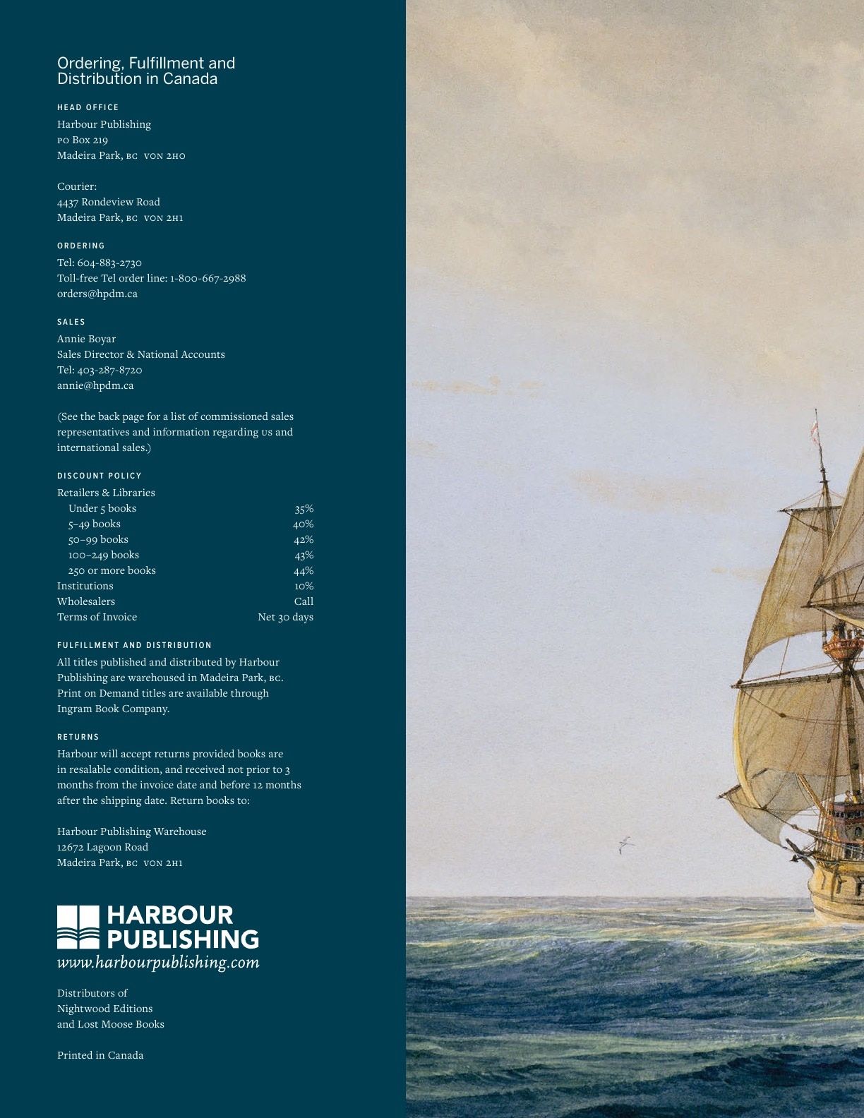 Harbour Publishing Fall 2026 Catalogue Flyer January 1 - December 31, 2026