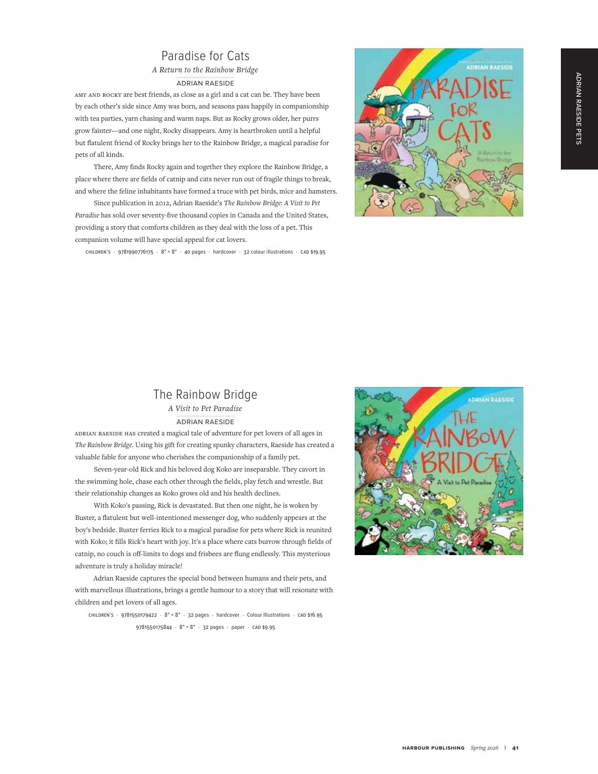 Harbour Publishing Spring 2026 Catalogue Flyer January 1 - December 31, 2026