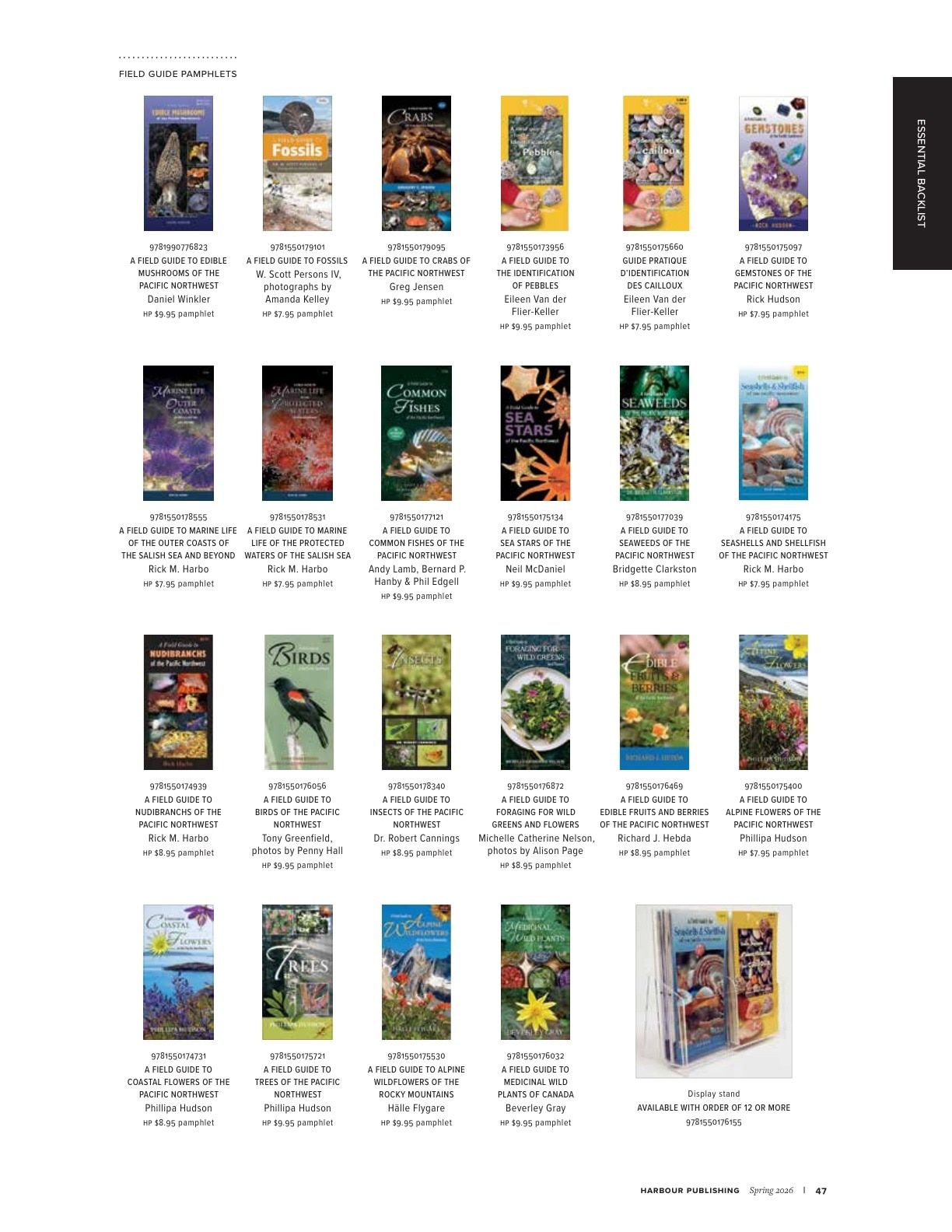 Harbour Publishing Spring 2026 Catalogue Flyer January 1 - December 31, 2026
