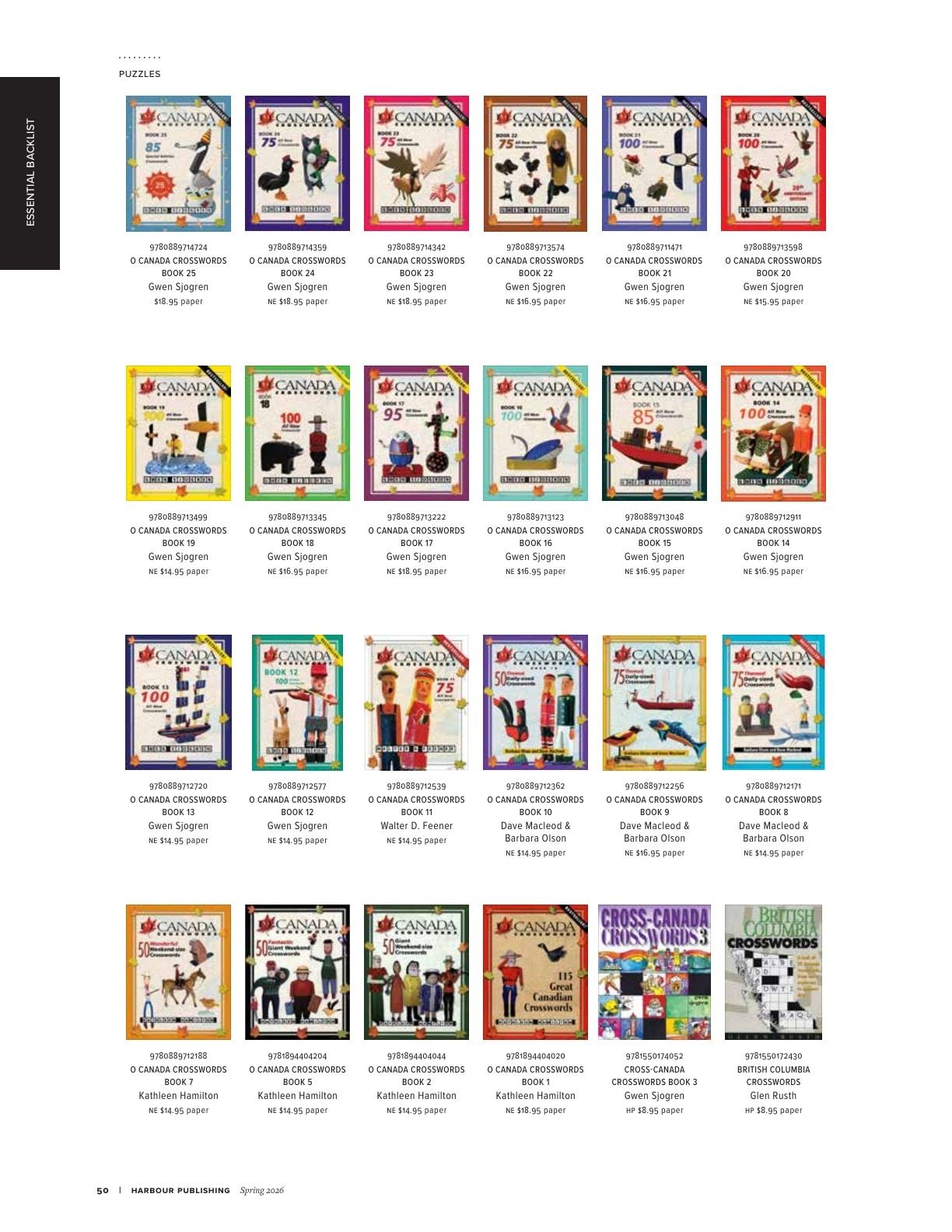 Harbour Publishing Spring 2026 Catalogue Flyer January 1 - December 31, 2026