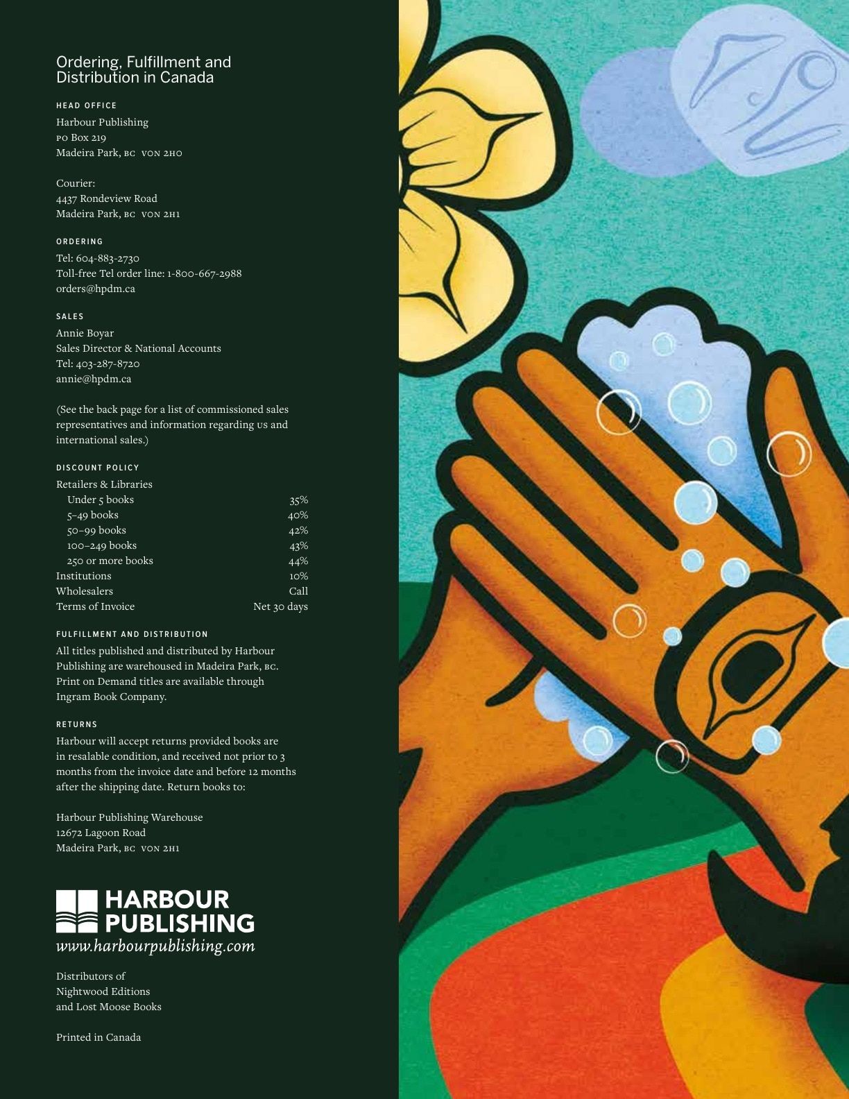 Harbour Publishing Spring 2026 Catalogue Flyer January 1 - December 31, 2026