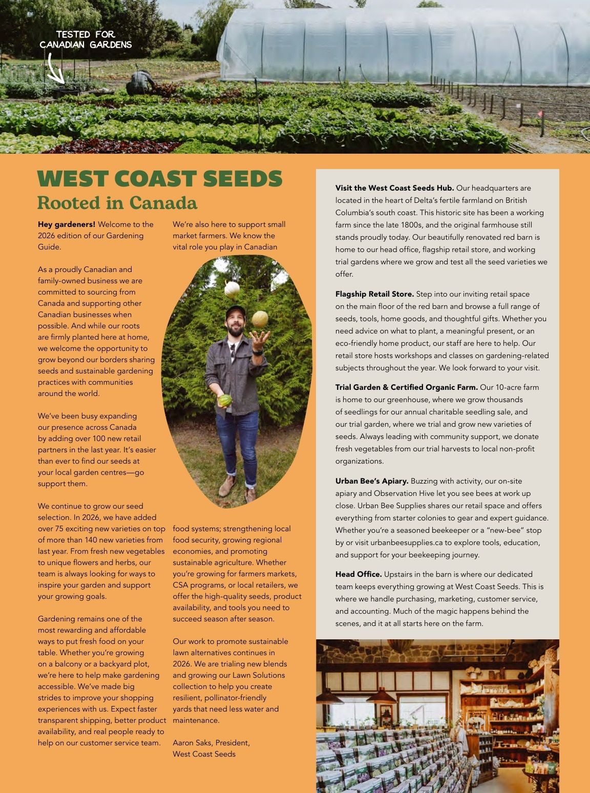 West Coast Seeds Growing Guide Flyer January 1 - December 31, 2026