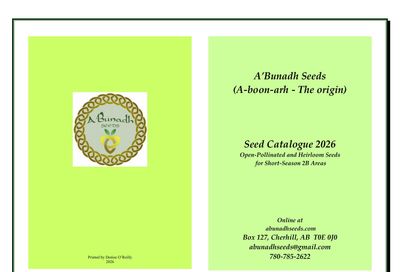 A'Bunadh Seeds Seed Catalogue Flyer January 1 - December 31, 2026