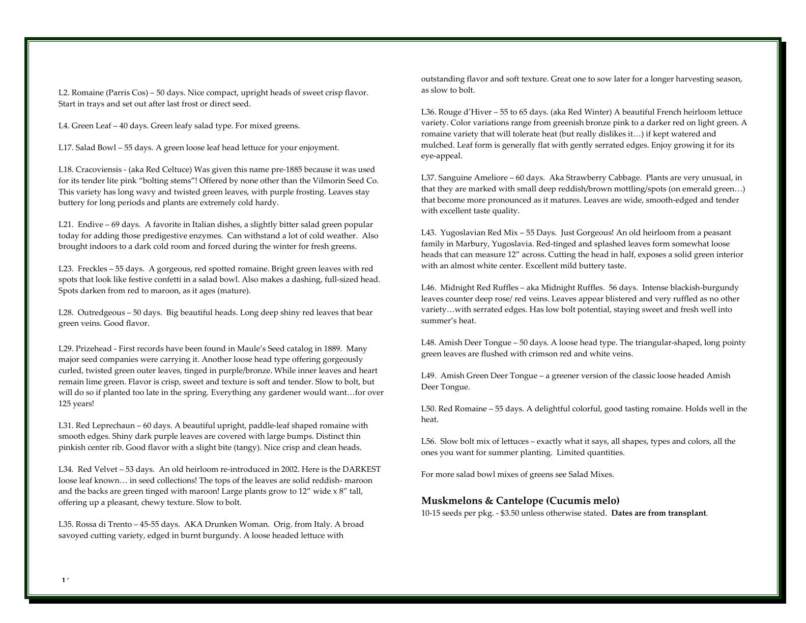 A'Bunadh Seeds Seed Catalogue Flyer January 1 - December 31, 2026