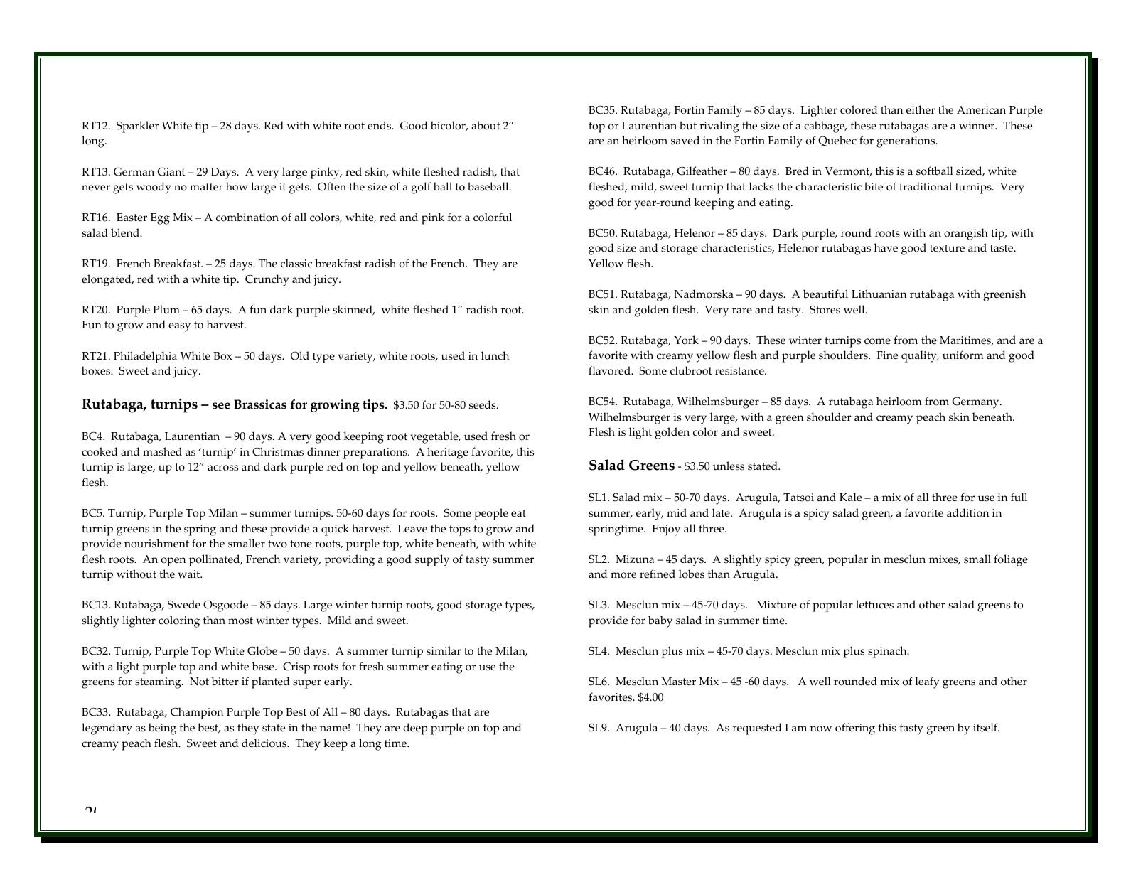 A'Bunadh Seeds Seed Catalogue Flyer January 1 - December 31, 2026