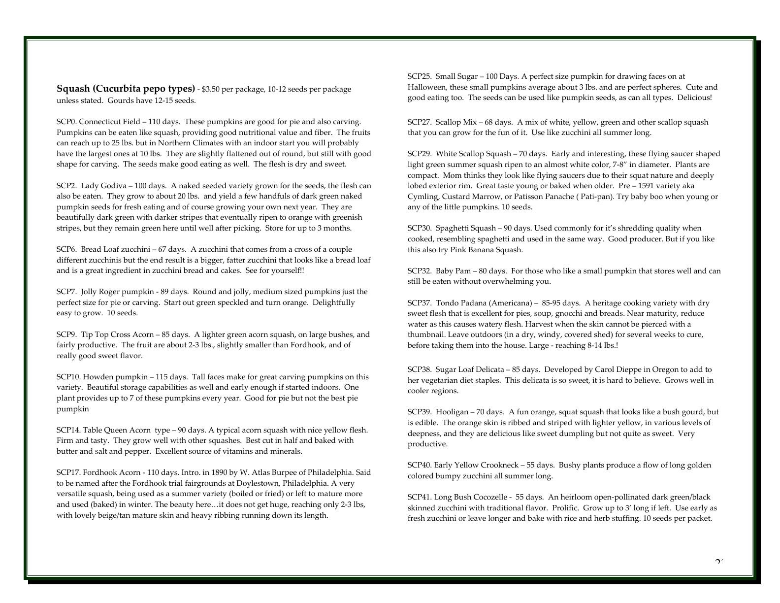 A'Bunadh Seeds Seed Catalogue Flyer January 1 - December 31, 2026