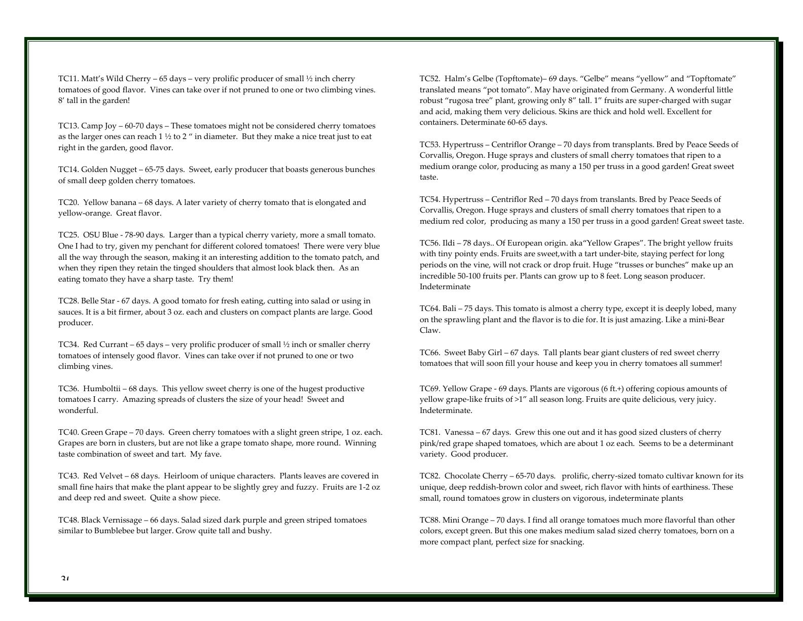 A'Bunadh Seeds Seed Catalogue Flyer January 1 - December 31, 2026