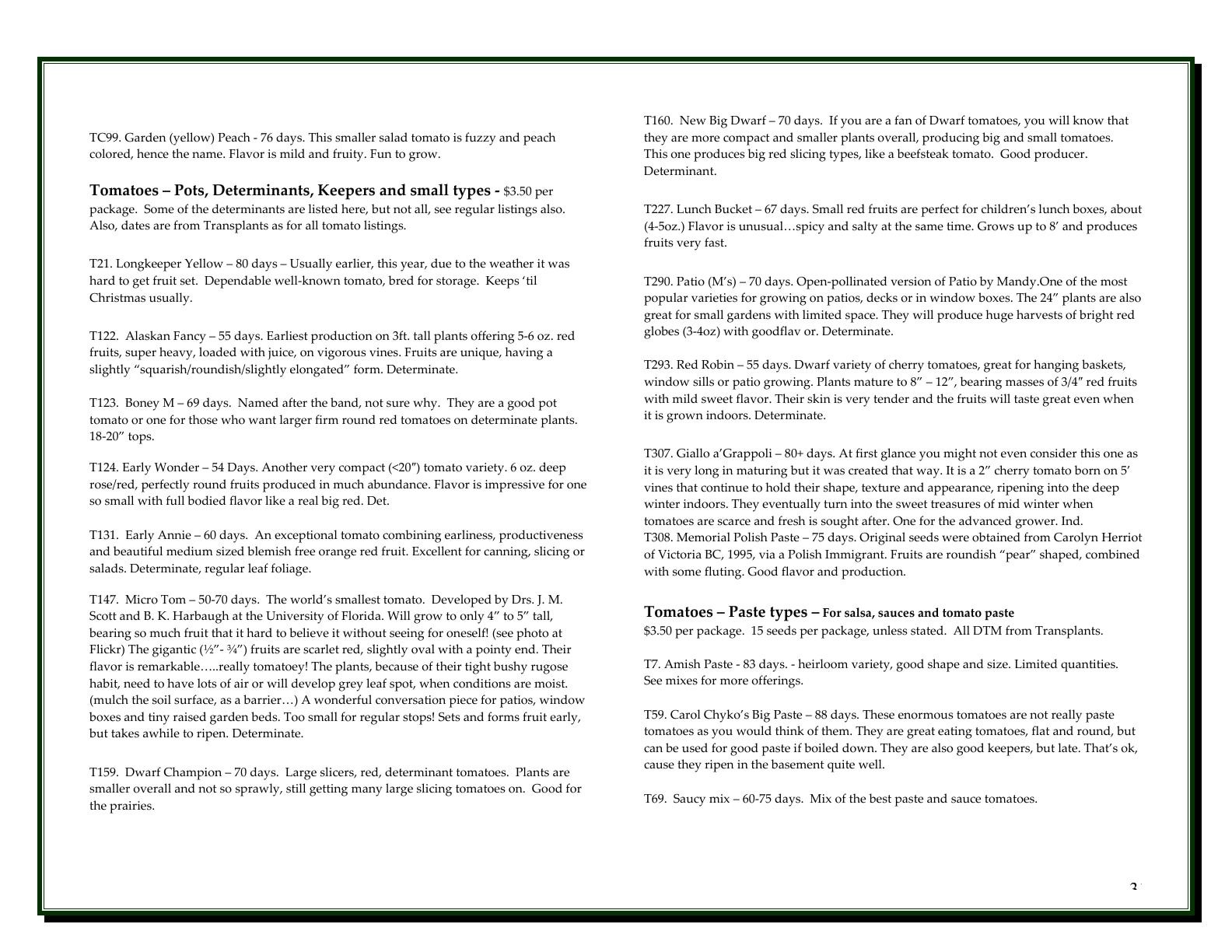 A'Bunadh Seeds Seed Catalogue Flyer January 1 - December 31, 2026