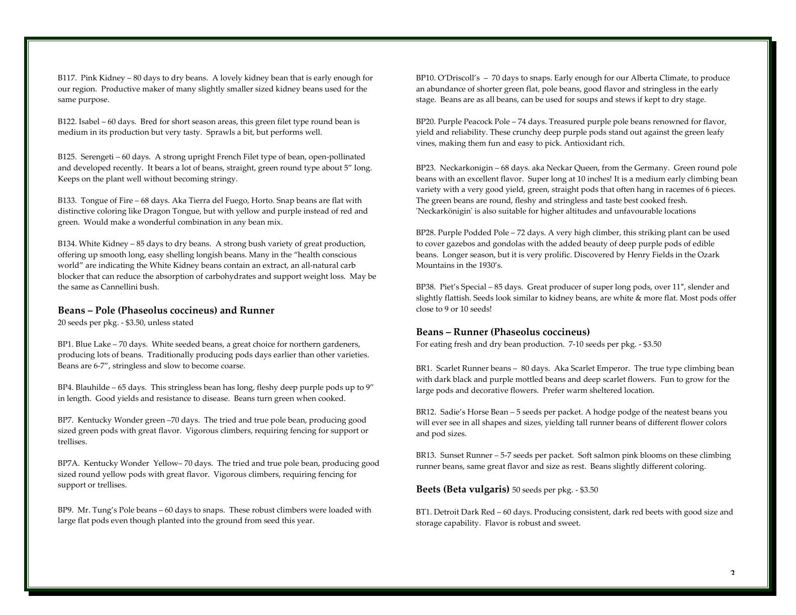 A'Bunadh Seeds Seed Catalogue Flyer January 1 - December 31, 2026