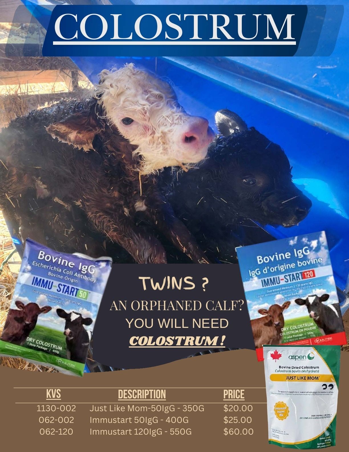 J2 Farm Supply Calving Catalogue Flyer January 1 - December 31, 2026