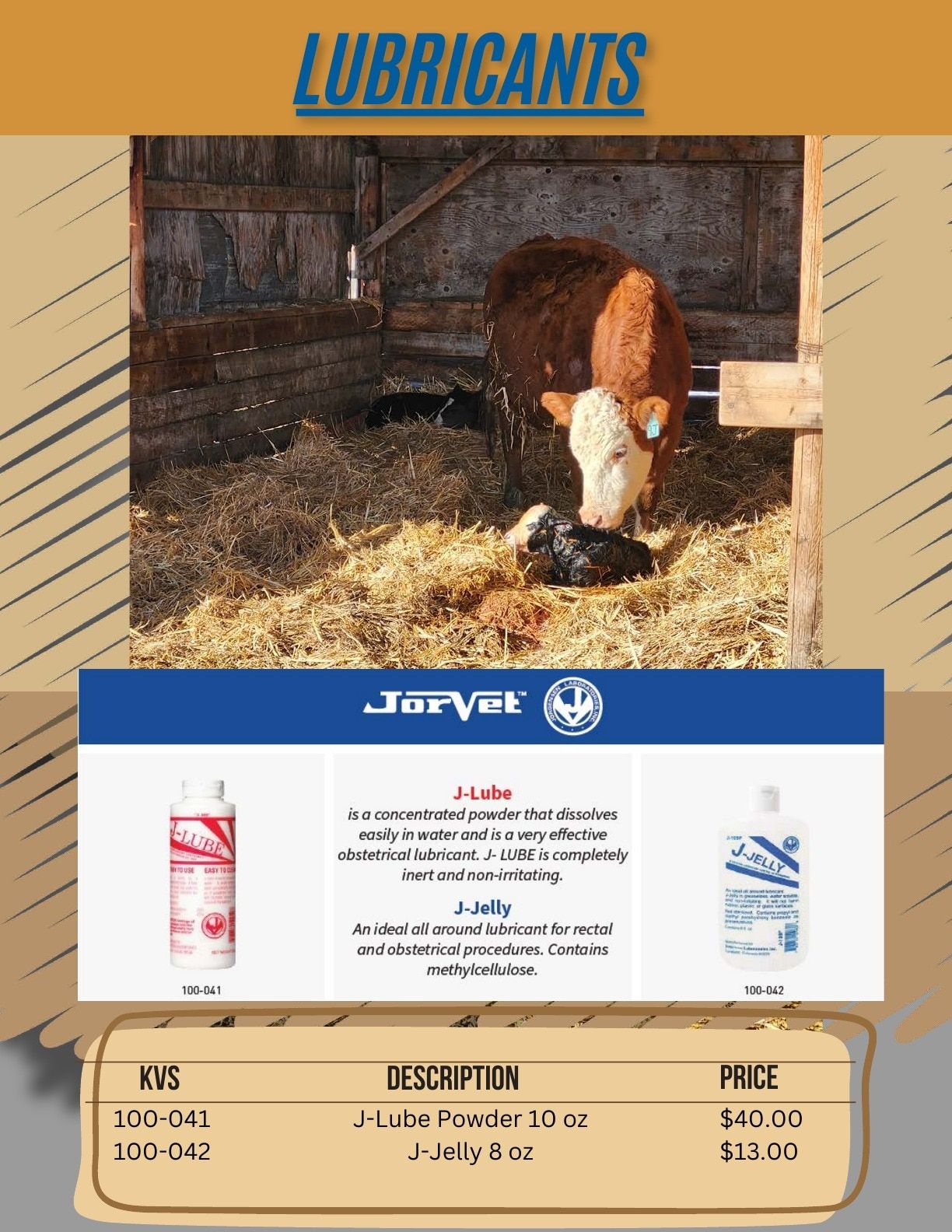 J2 Farm Supply Calving Catalogue Flyer January 1 - December 31, 2026