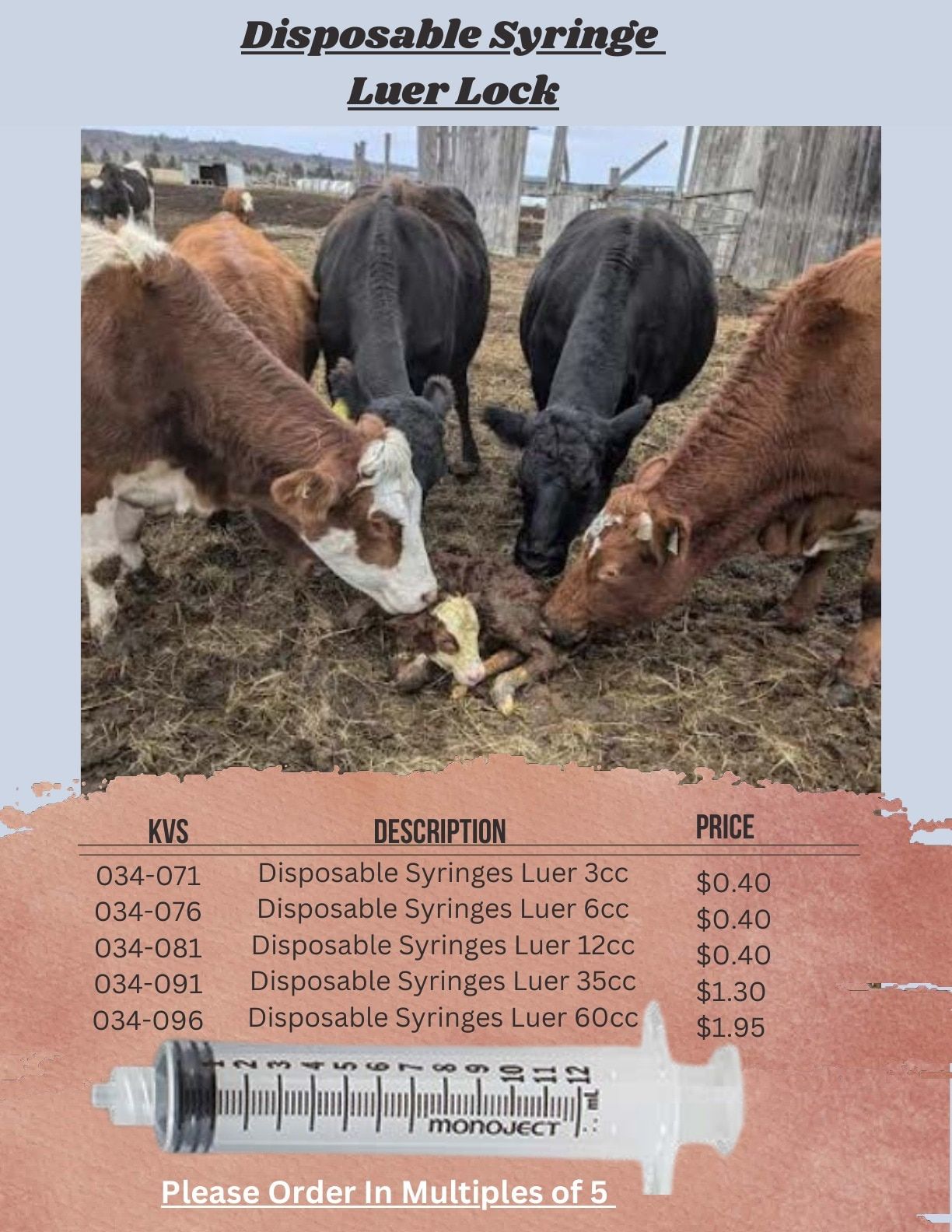 J2 Farm Supply Calving Catalogue Flyer January 1 - December 31, 2026
