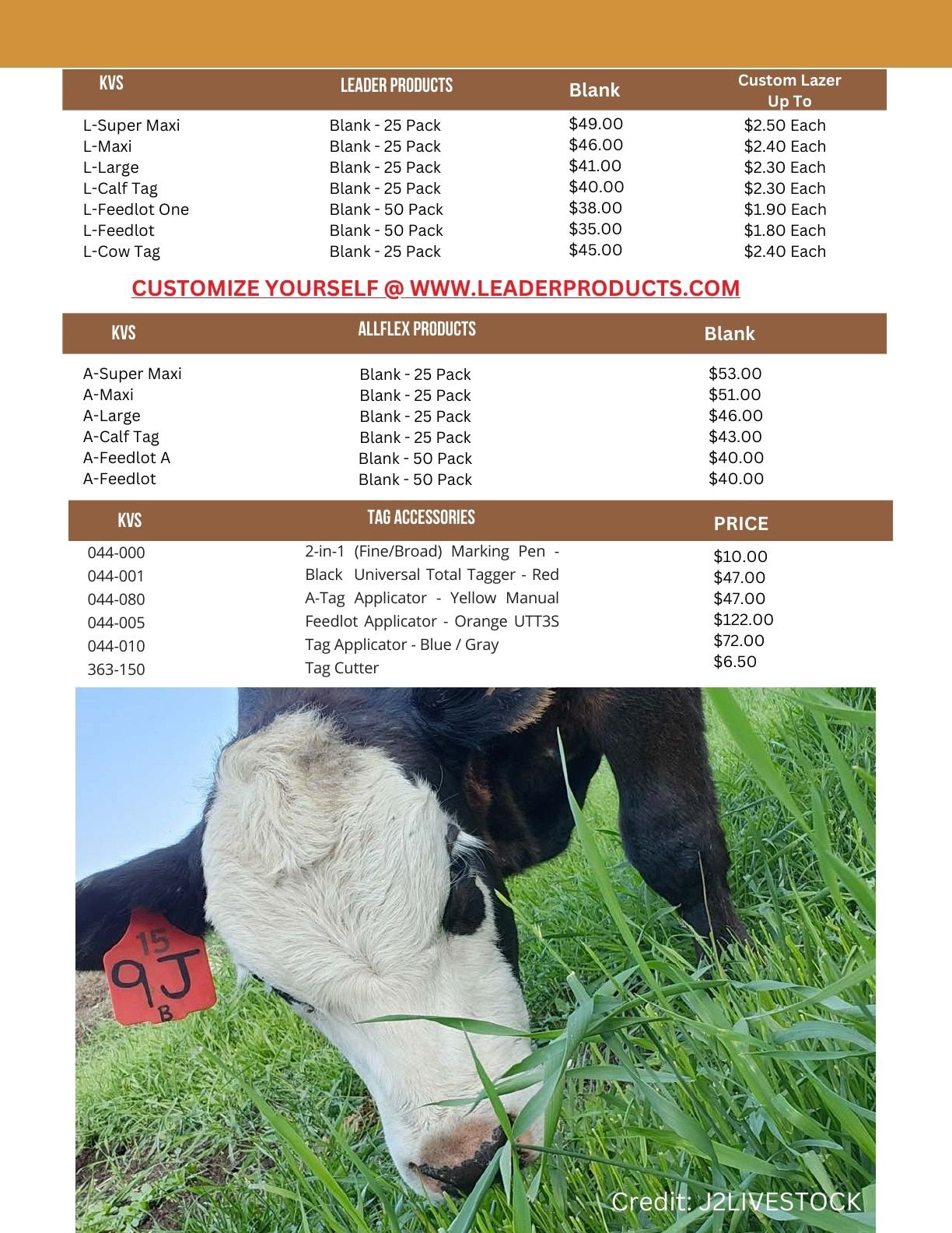 J2 Farm Supply Calving Catalogue Flyer January 1 - December 31, 2026
