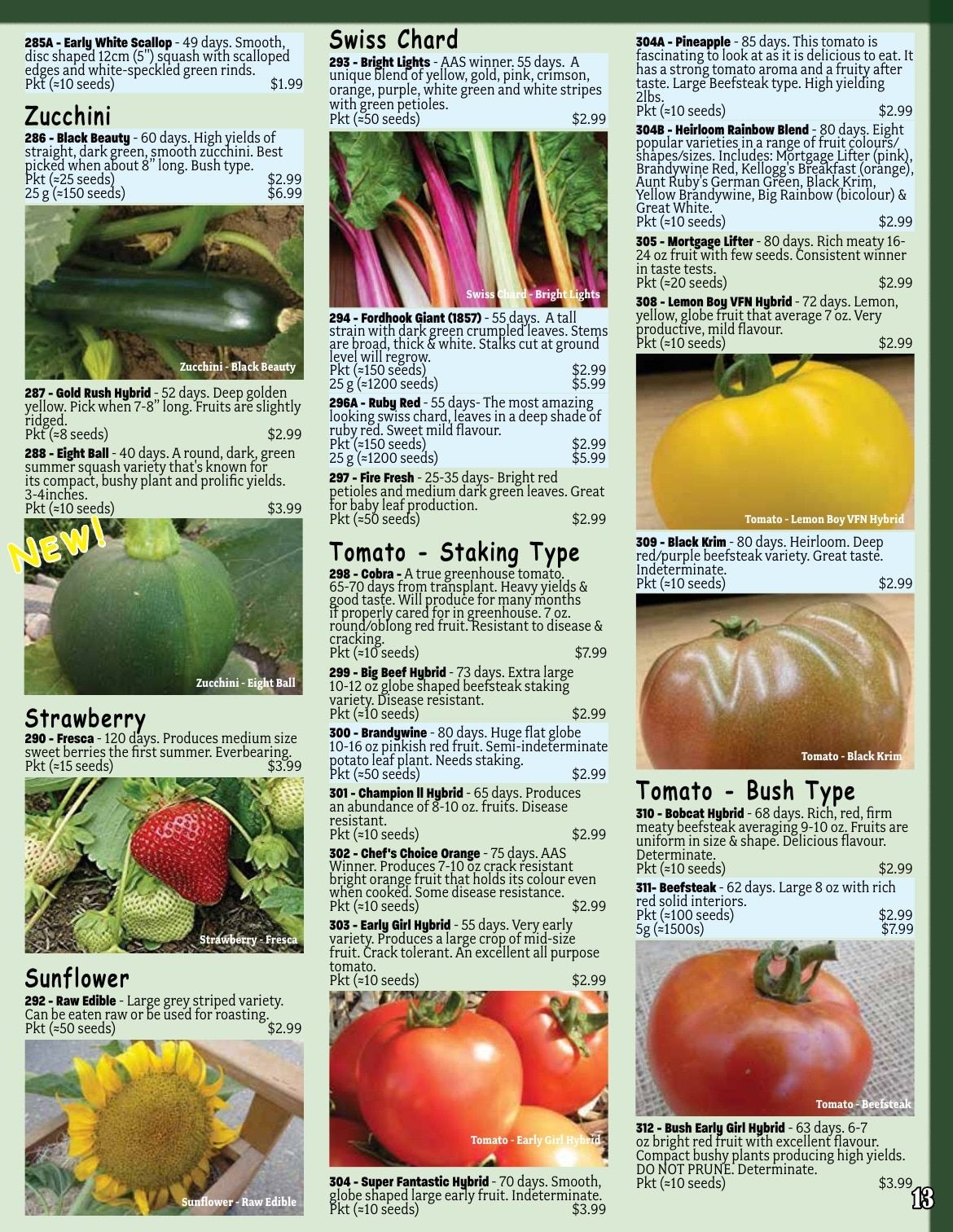 Early's Farm & Garden Centre Seed Catalogue Flyer January 1 - December 31, 2026