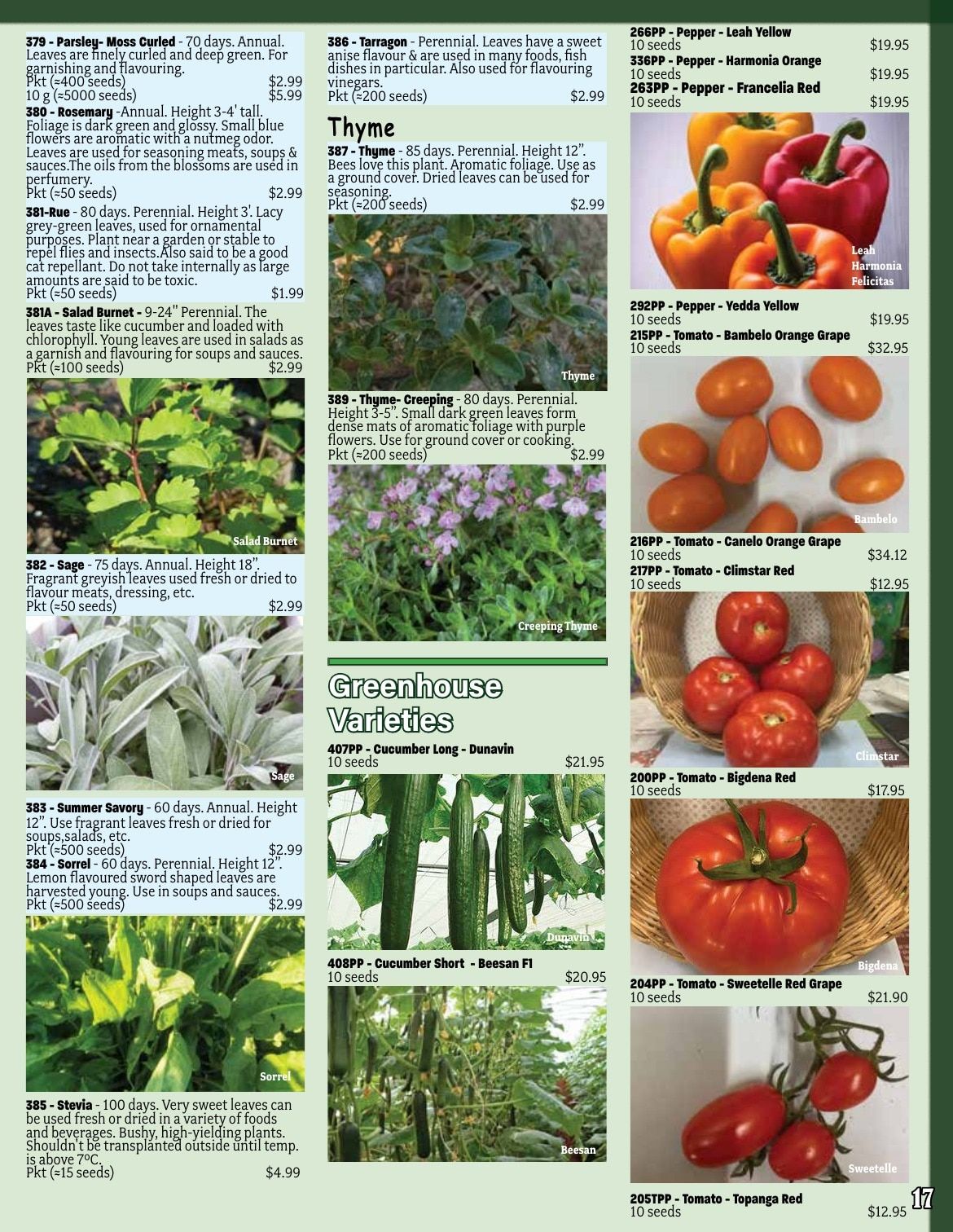 Early's Farm & Garden Centre Seed Catalogue Flyer January 1 - December 31, 2026