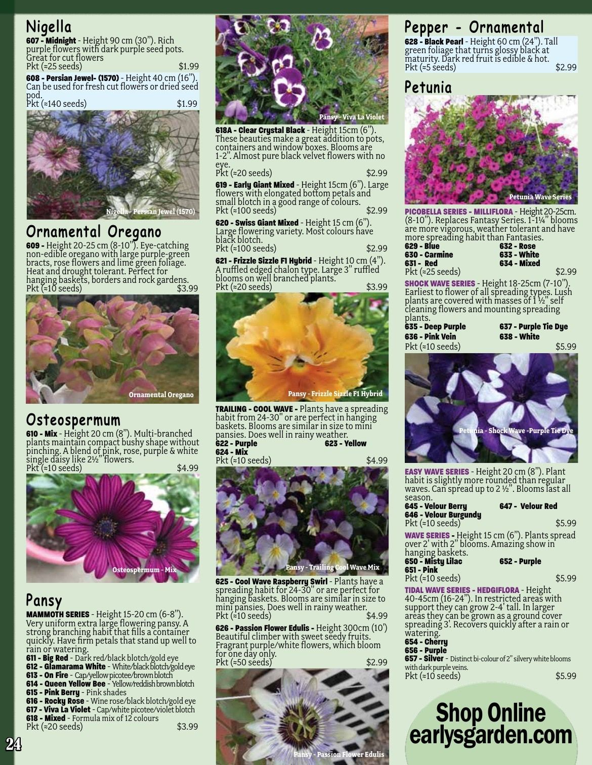 Early's Farm & Garden Centre Seed Catalogue Flyer January 1 - December 31, 2026