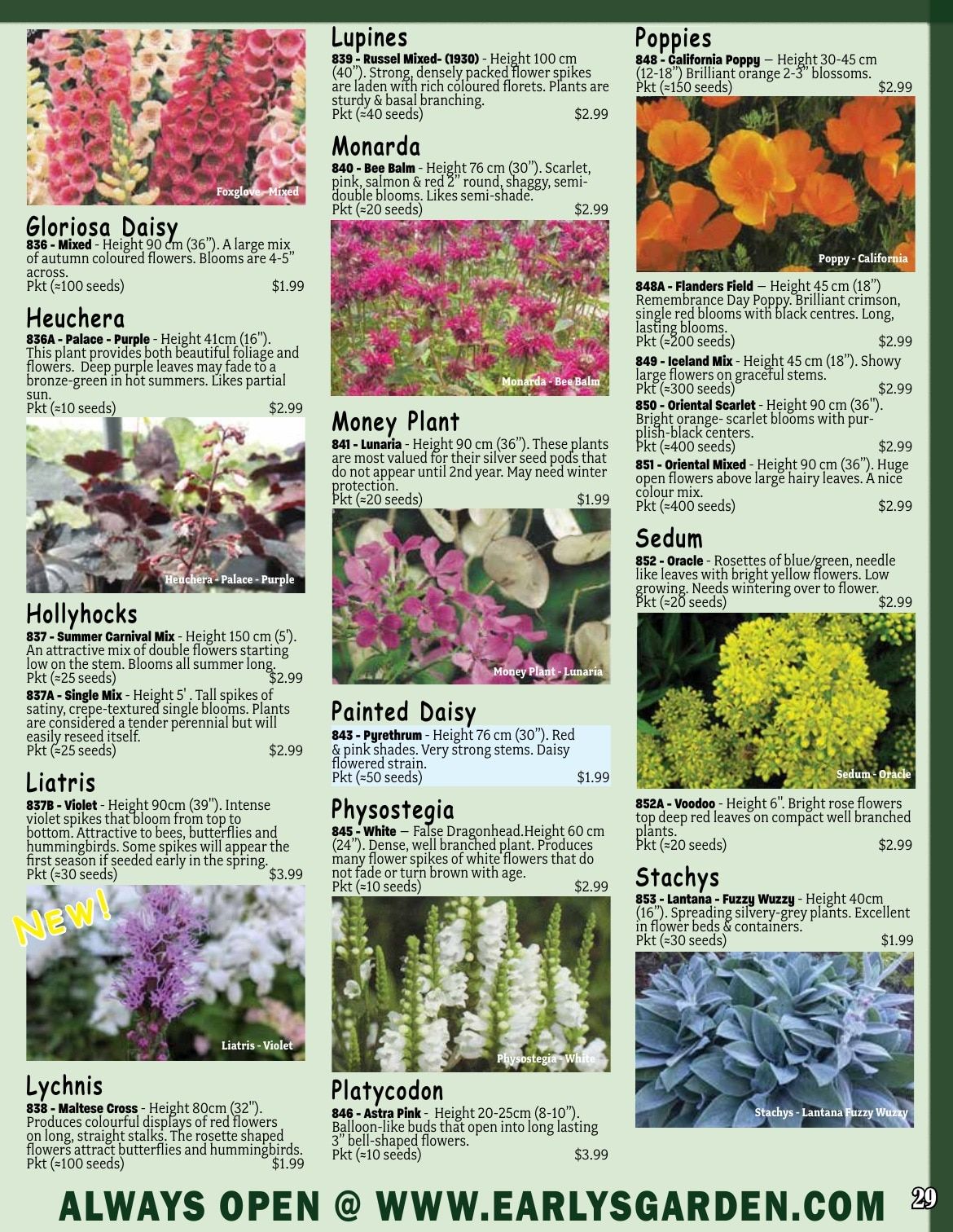 Early's Farm & Garden Centre Seed Catalogue Flyer January 1 - December 31, 2026