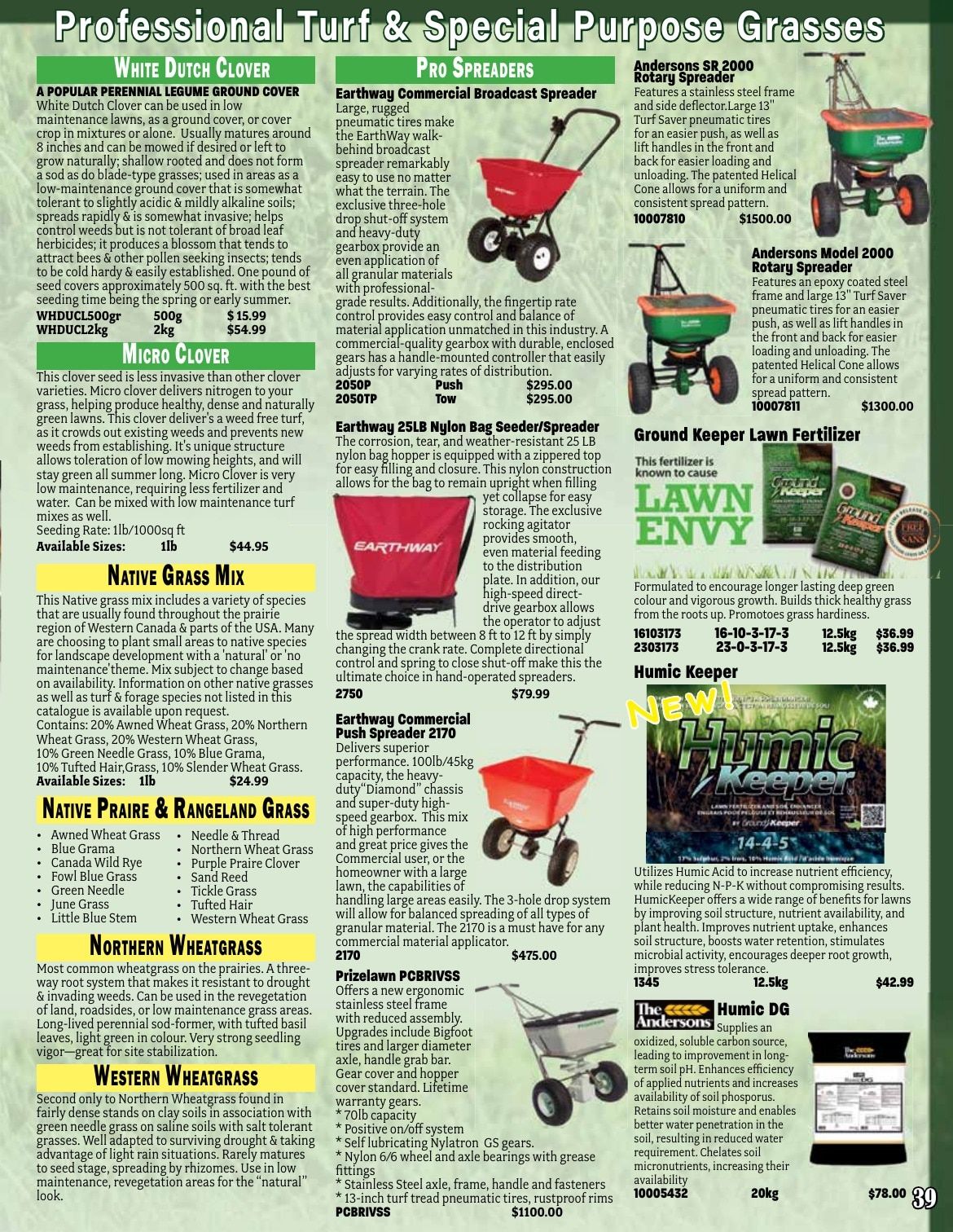 Early's Farm & Garden Centre Seed Catalogue Flyer January 1 - December 31, 2026