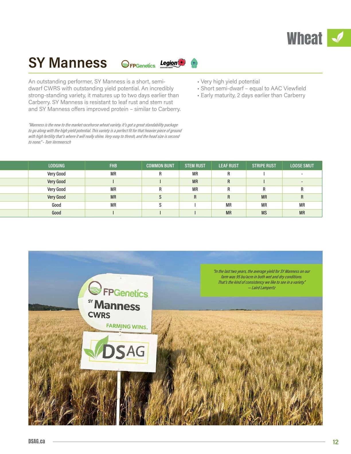 DSAG Seed Guide Flyer January 1 - December 31, 2026