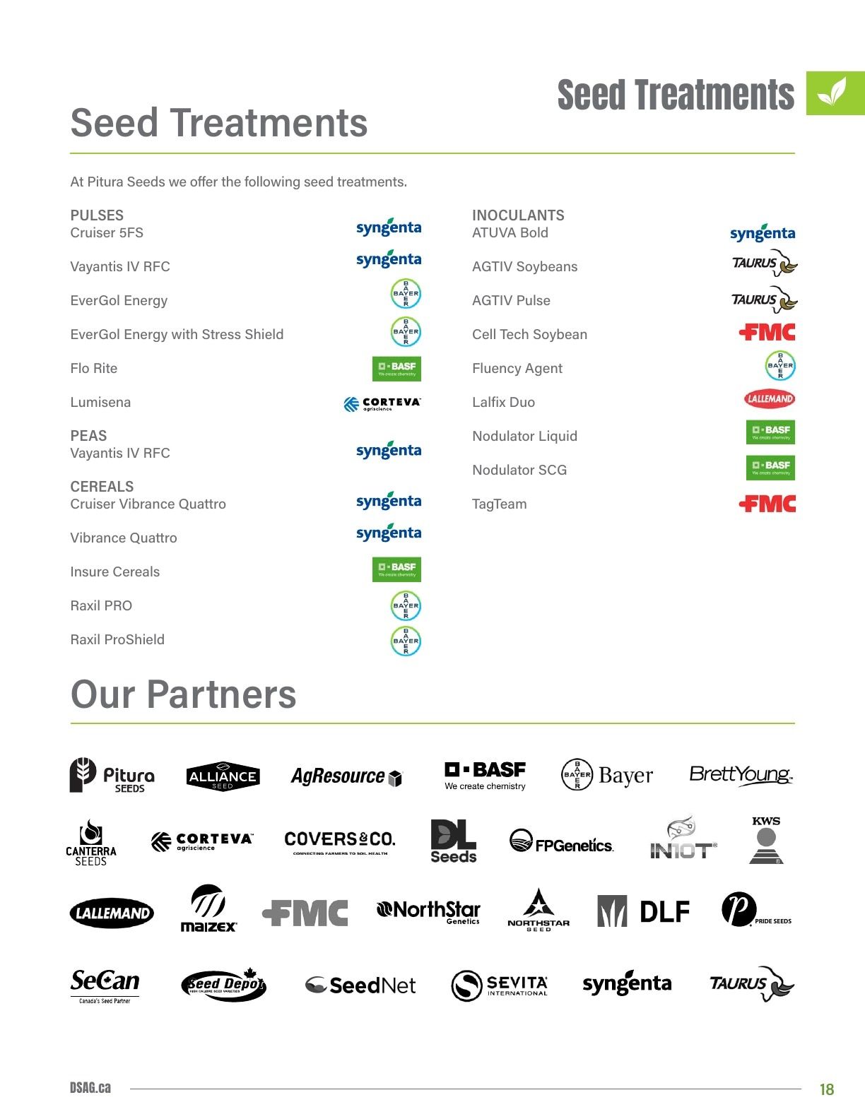 DSAG Seed Guide Flyer January 1 - December 31, 2026