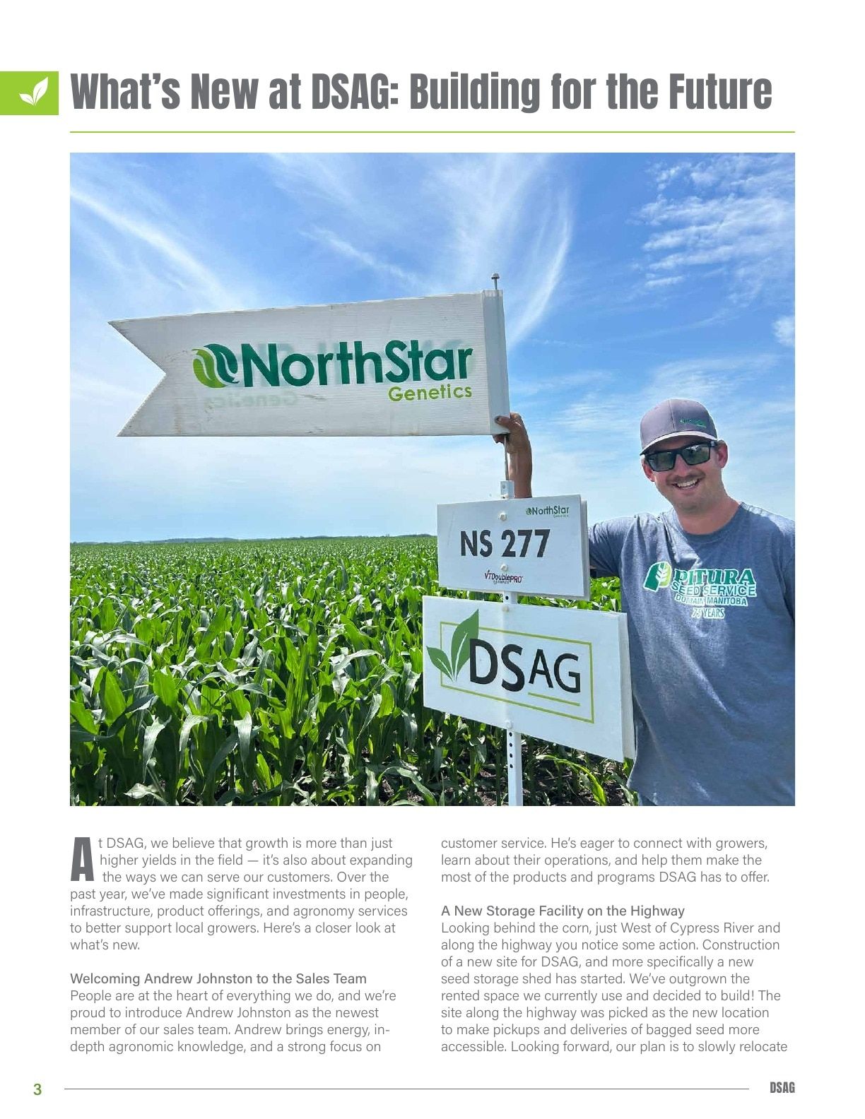DSAG Seed Guide Flyer January 1 - December 31, 2026