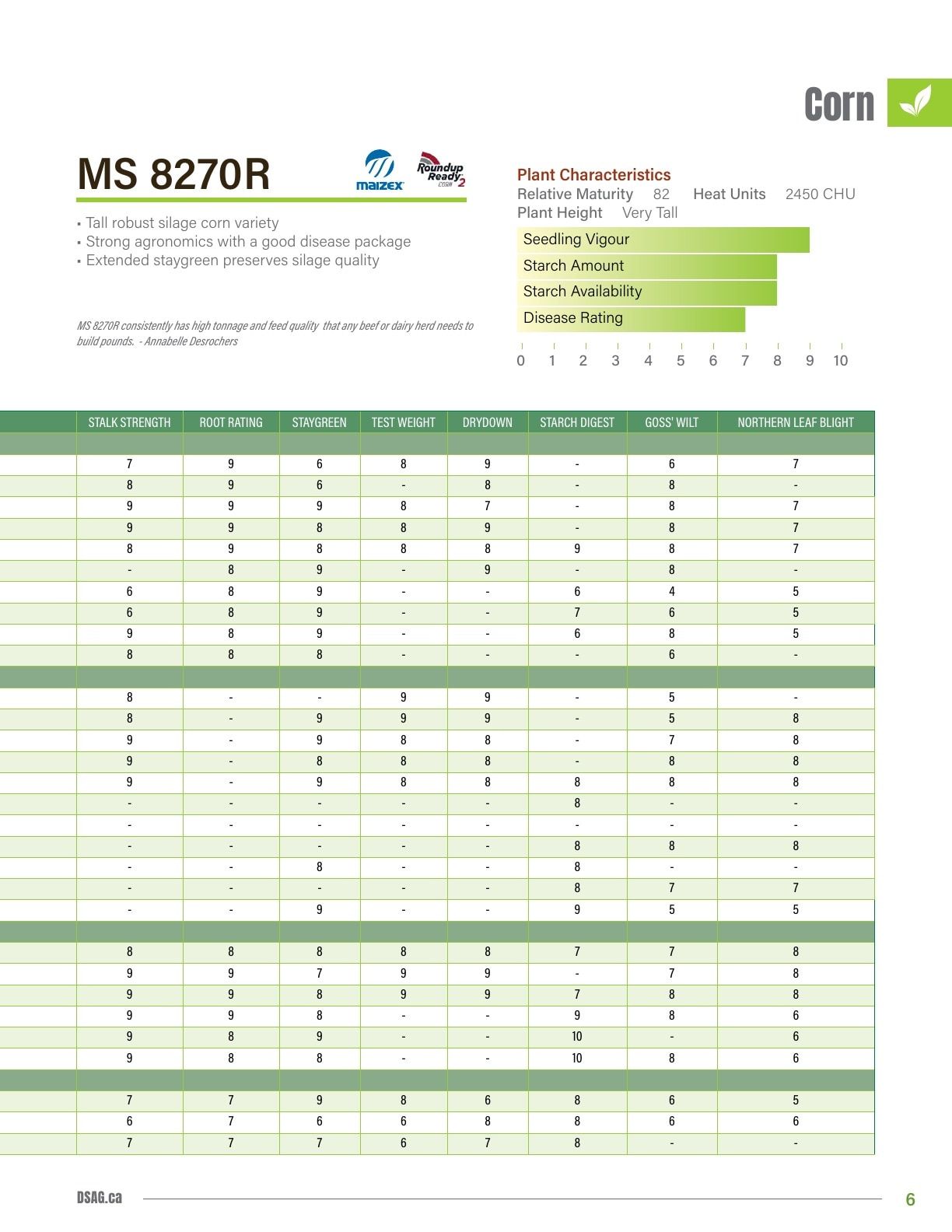 DSAG Seed Guide Flyer January 1 - December 31, 2026