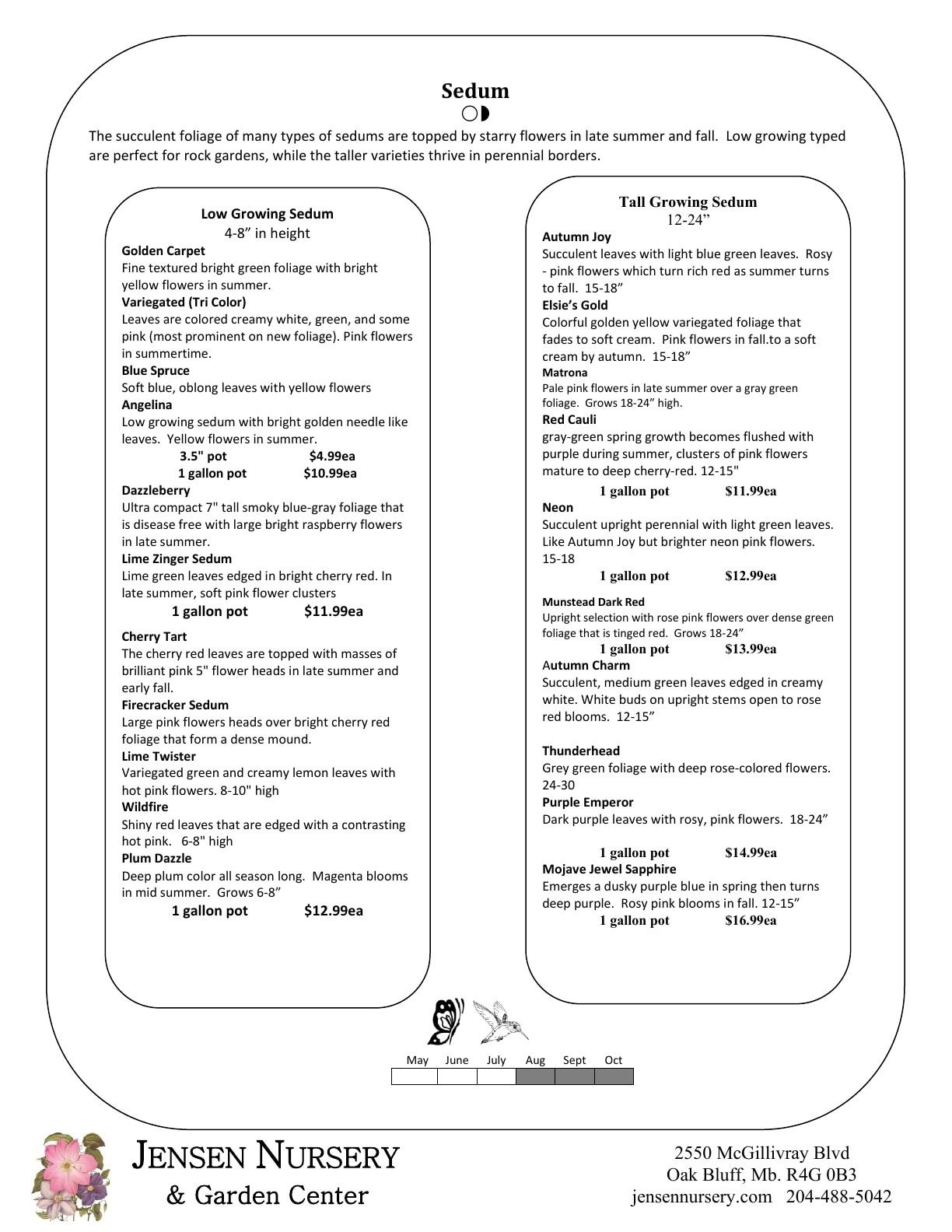 Jensen Nursery & Garden Centre Perennials Catalogue Flyer January 1 - December 31, 2026
