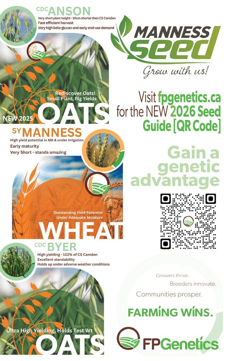 Manness Seed Seed Guide Flyer January 1 - December 31, 2026
