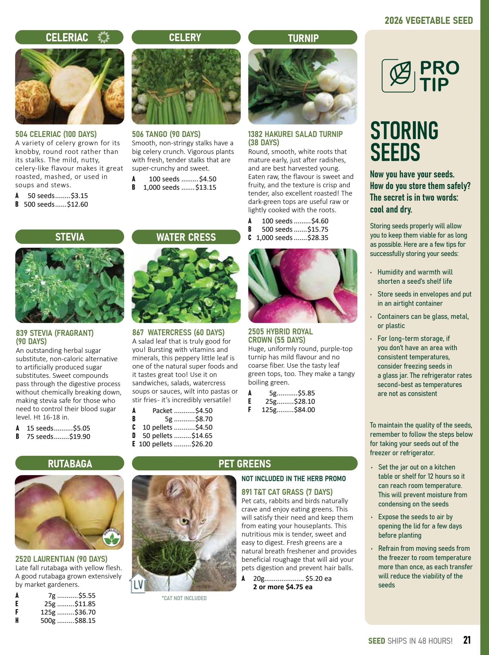 T&T Seeds Catalogue Flyer January 1 - December 31, 2026