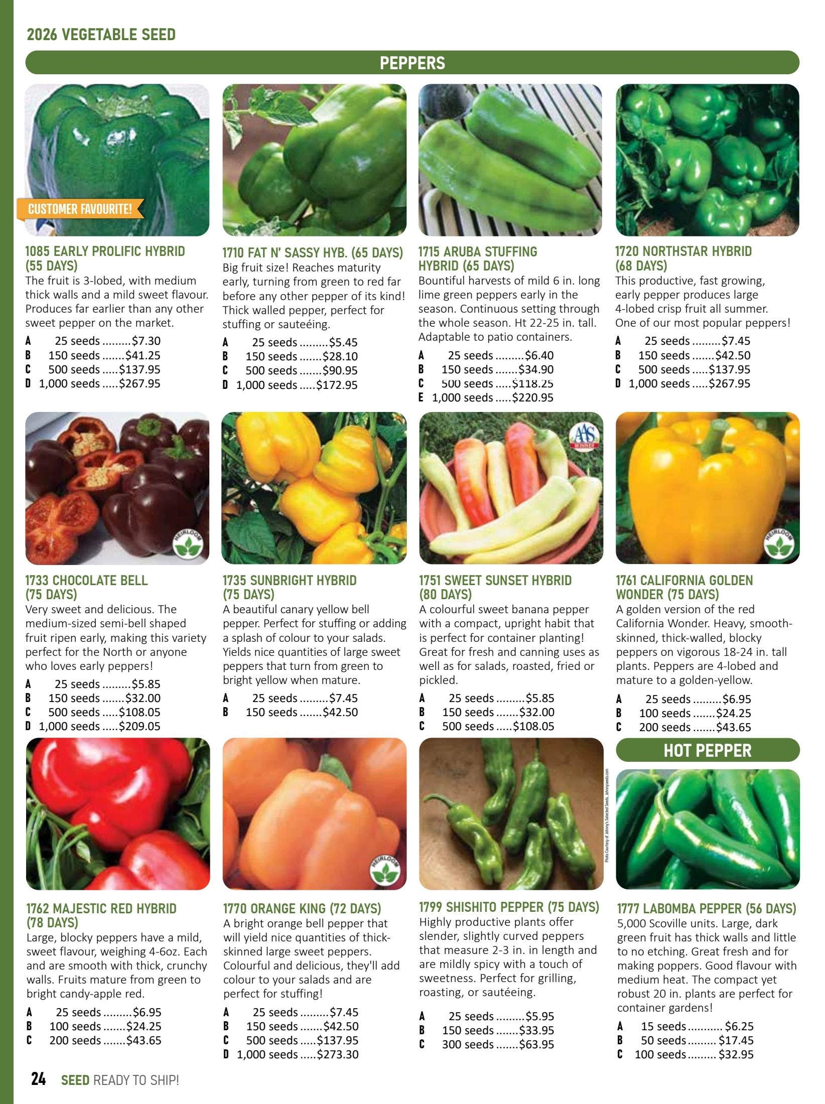 T&T Seeds Catalogue Flyer January 1 - December 31, 2026