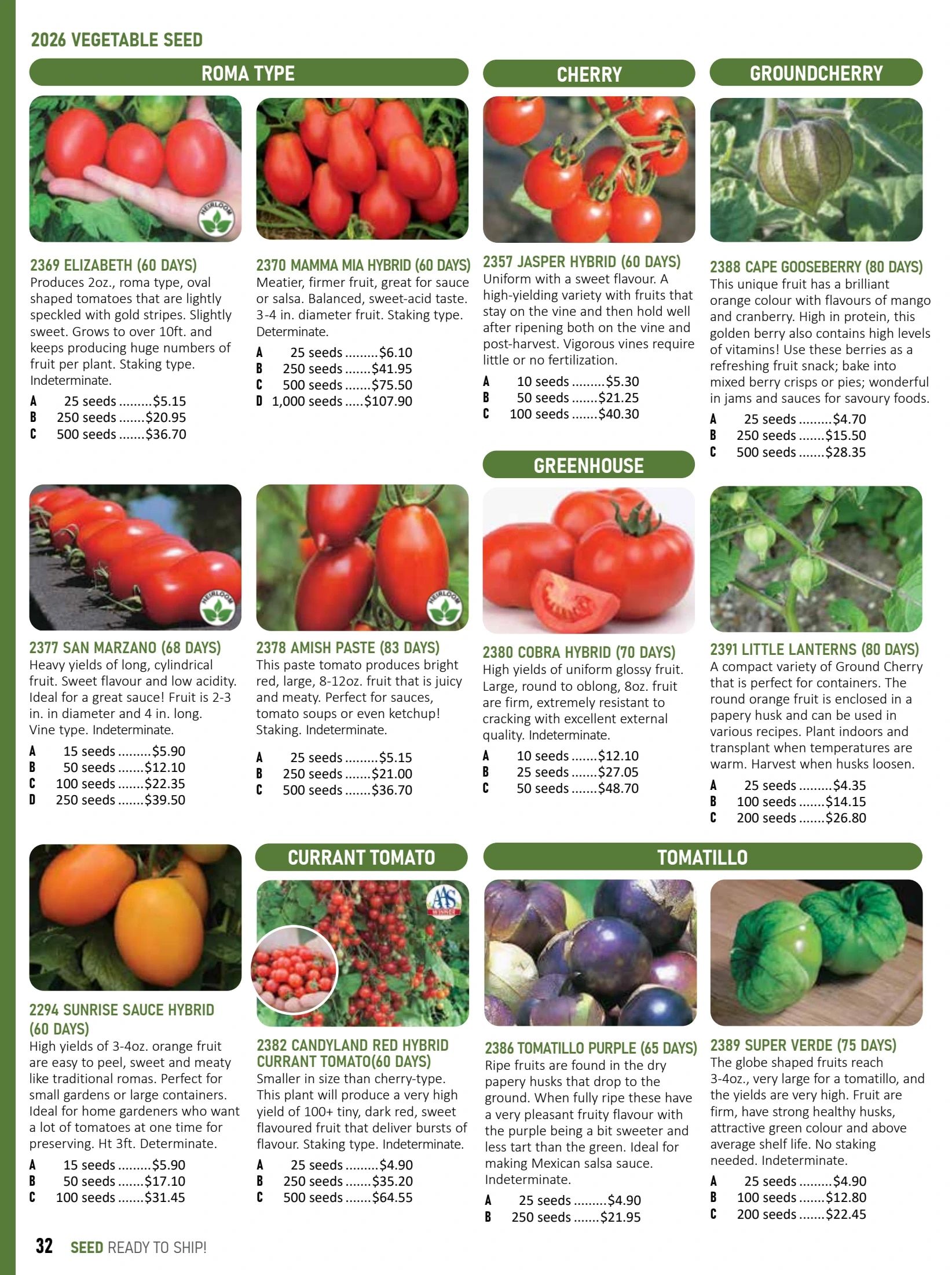 T&T Seeds Catalogue Flyer January 1 - December 31, 2026