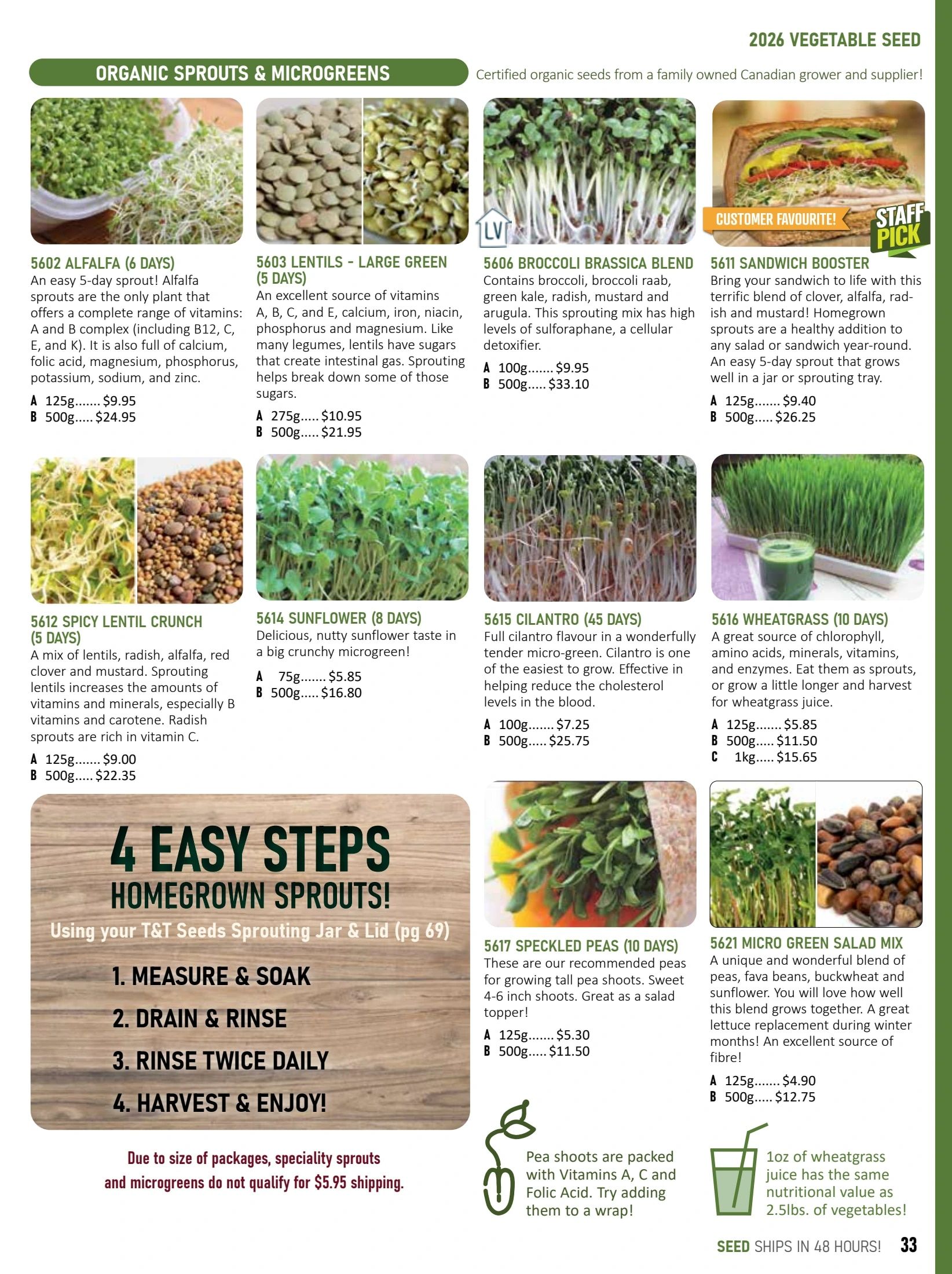 T&T Seeds Catalogue Flyer January 1 - December 31, 2026