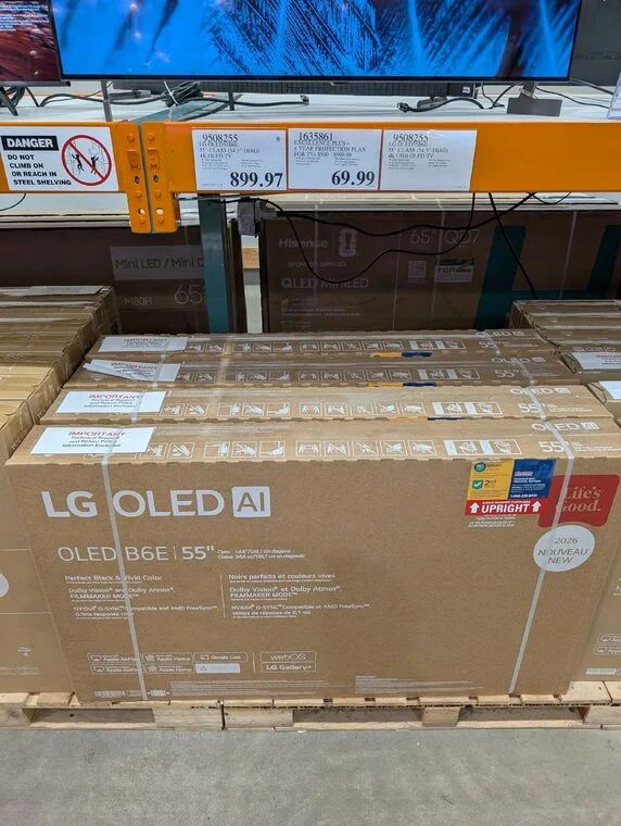 Costco: LG B6E 55" OLED TV $899.97 - YMMV (Costco Calgary Sunridge)