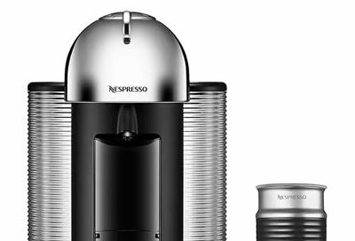 Amazon.ca: Nespresso Vertuo Pod Coffee & Espresso Machine Chrome with Milk Frother $99
