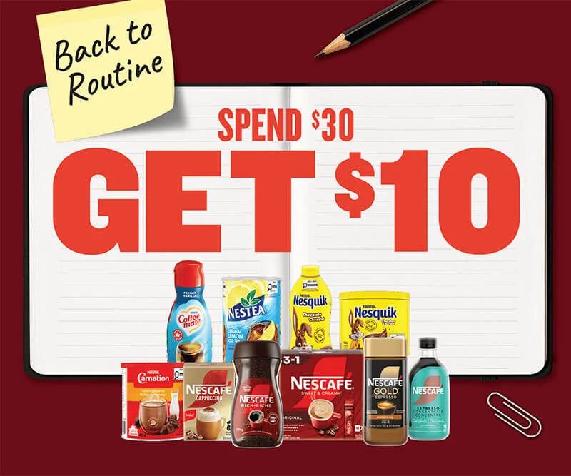 Nestle: Spend $30 on Nestlé and get $10 prepaid card Nestle: Spend $30 on Nestlé and get $10 prepaid card