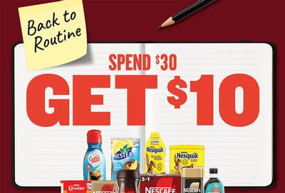 Nestle: Spend $30 on Nestlé and get $10 prepaid card