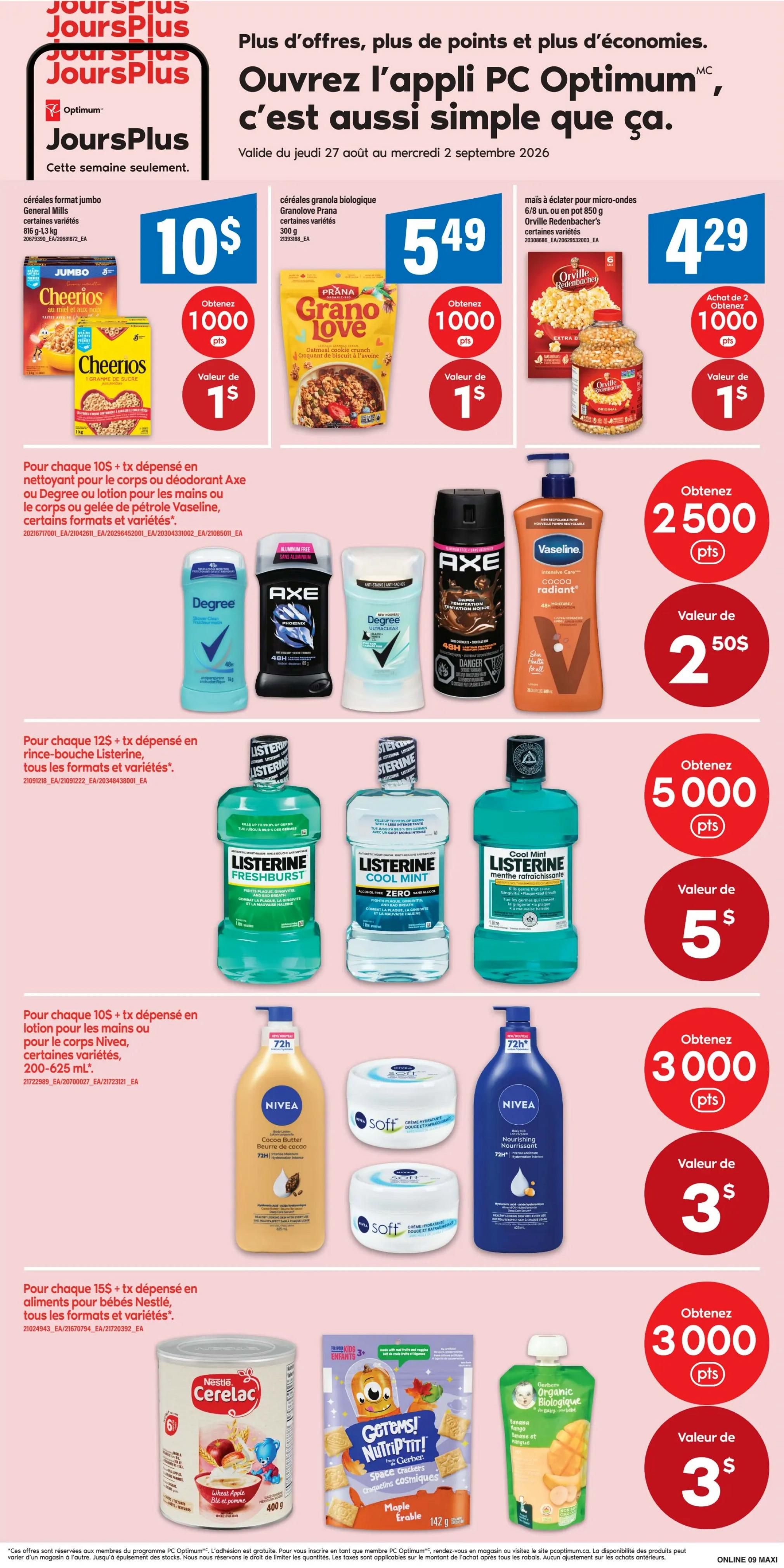 Maxi Flyer August 27 to September 2