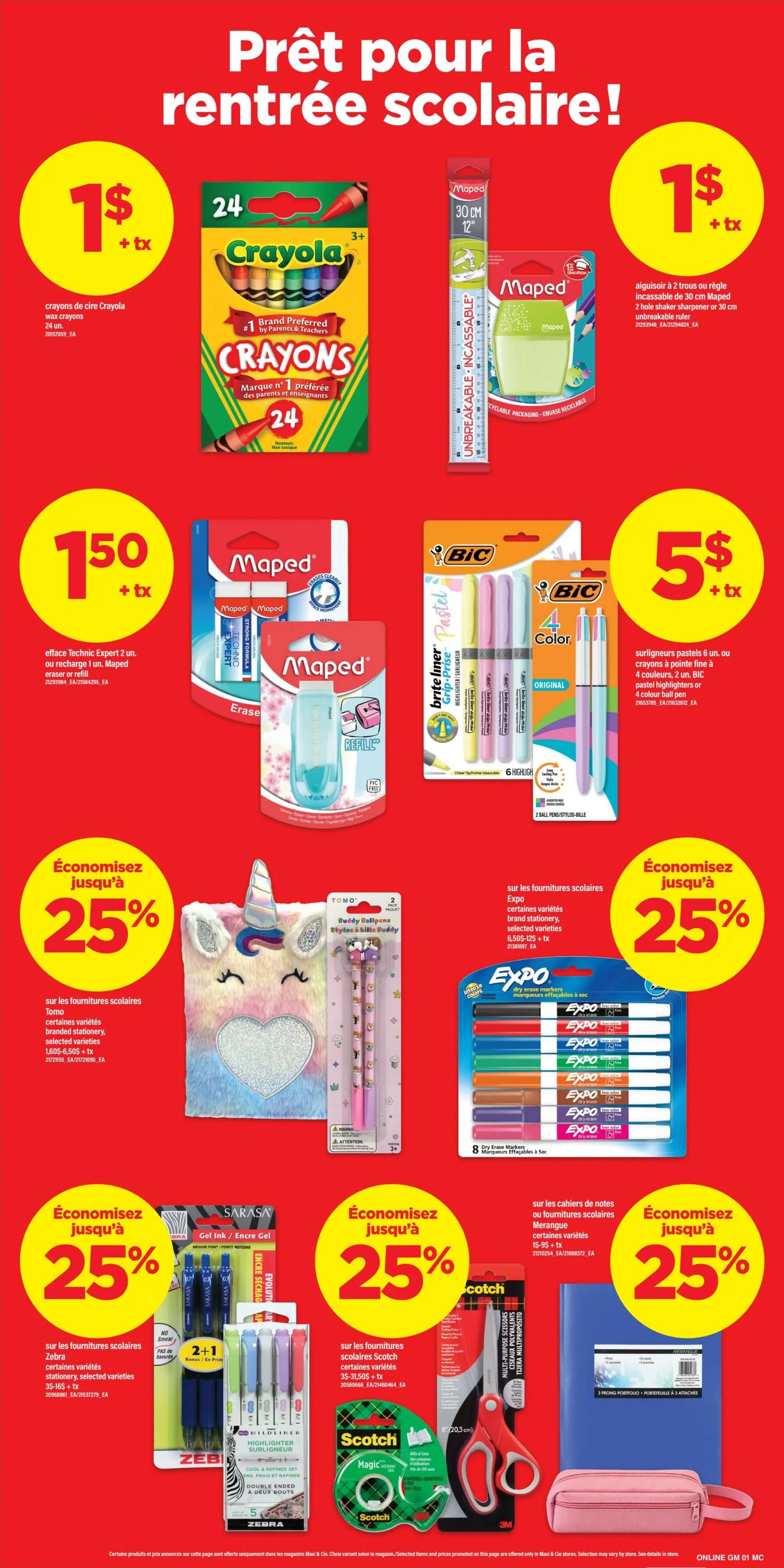 Maxi Flyer August 27 to September 2