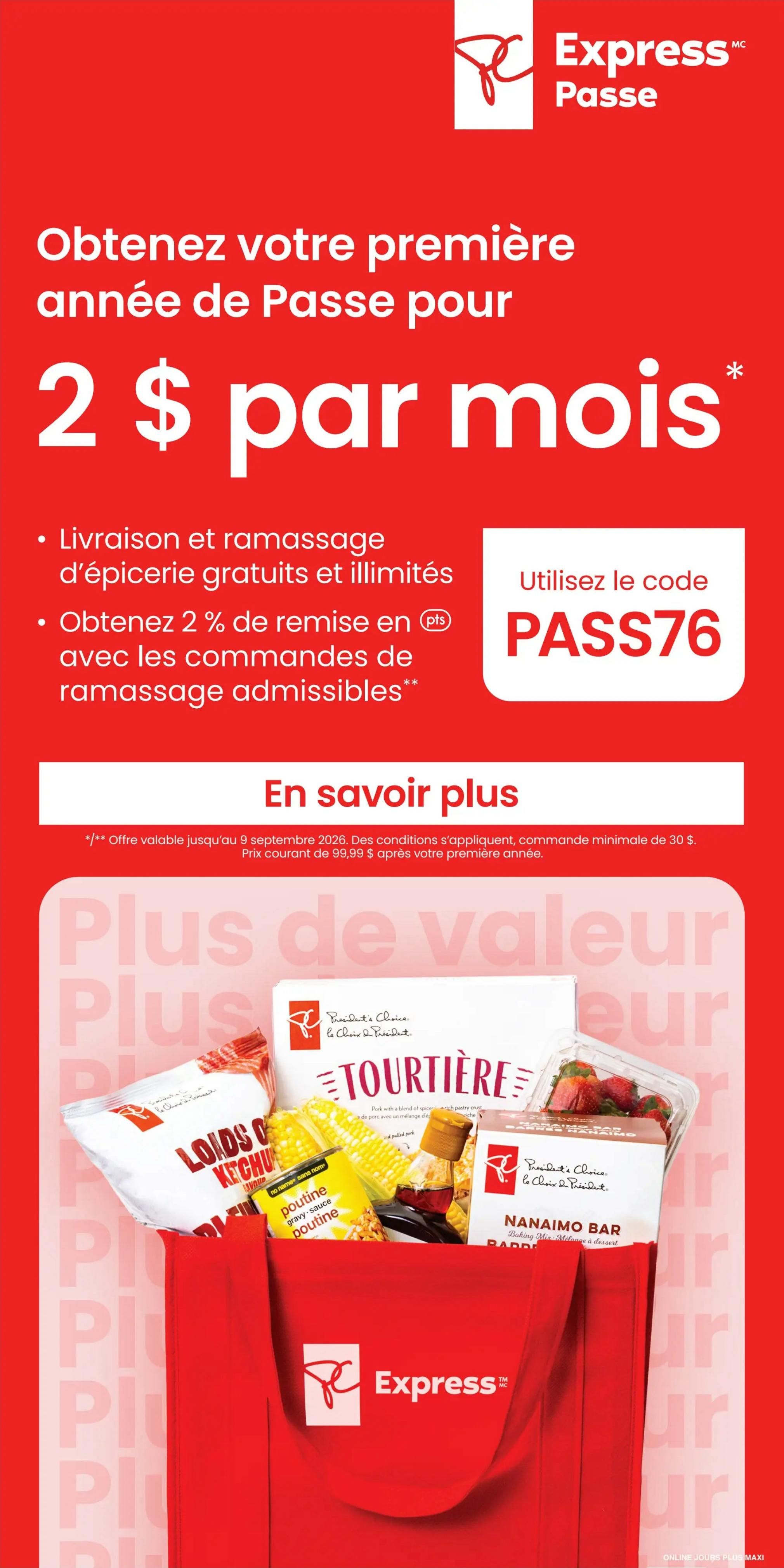 Maxi Flyer August 27 to September 2