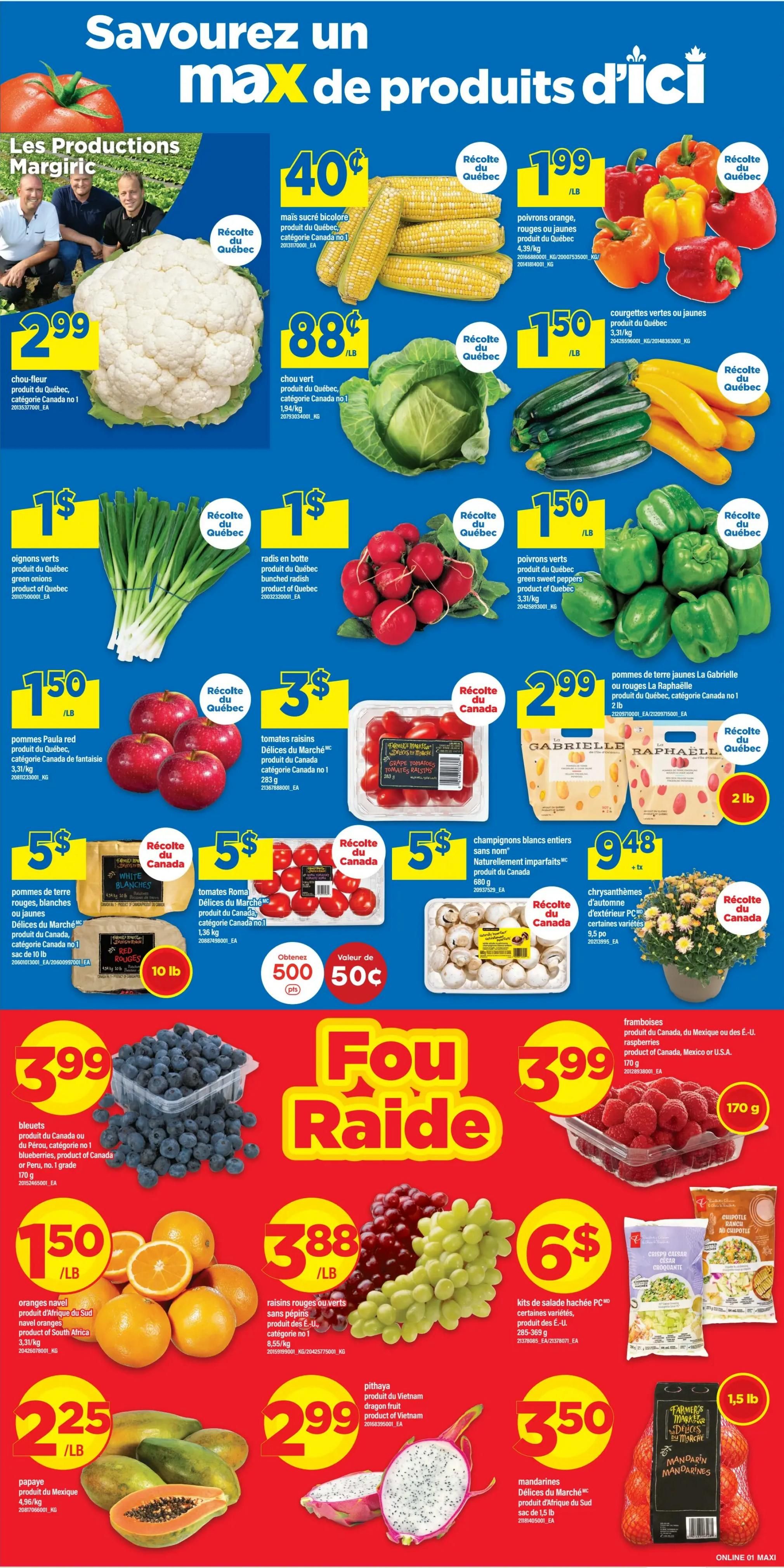 Maxi Flyer August 27 to September 2