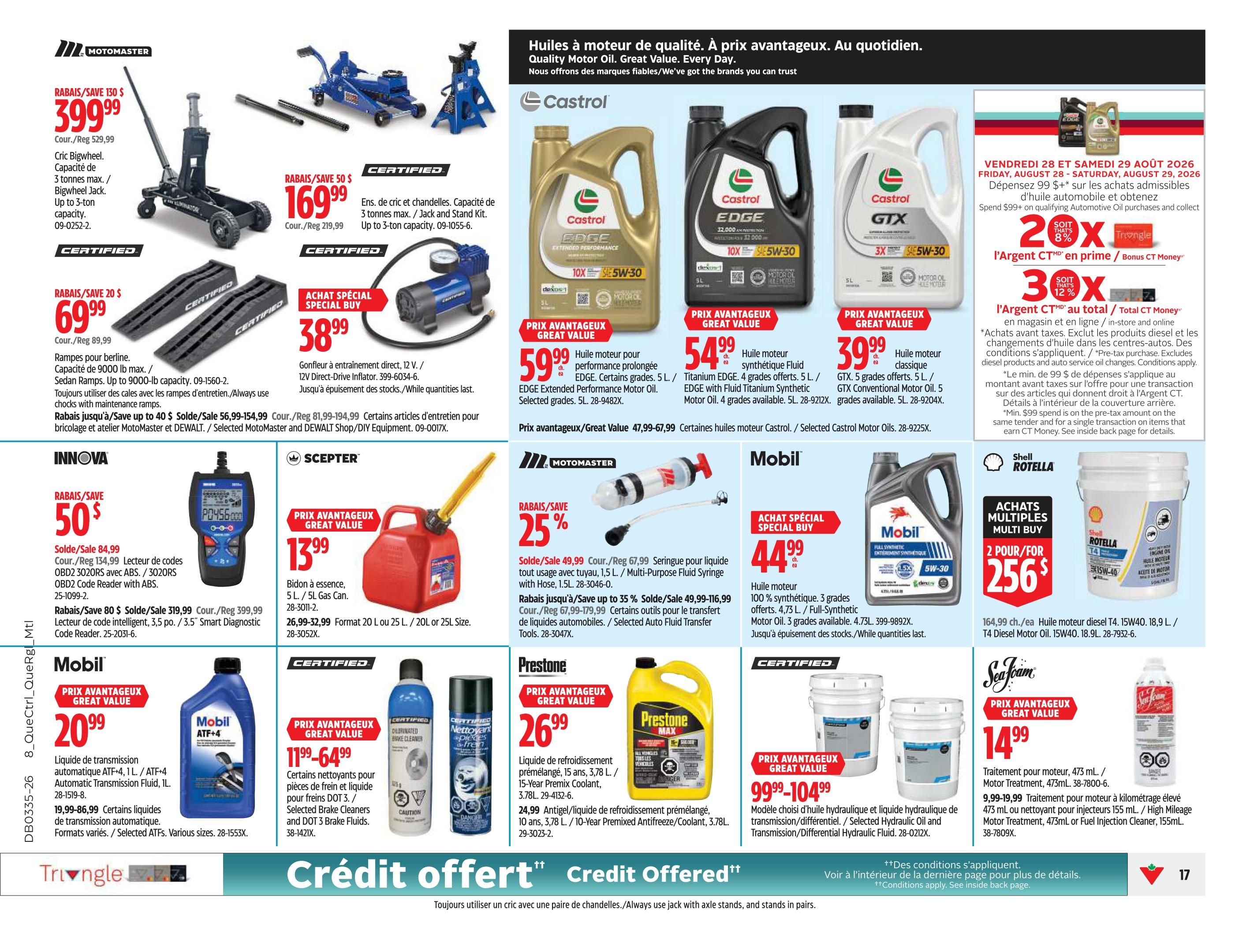 Canadian Tire (QC) Flyer August 27 to September 2