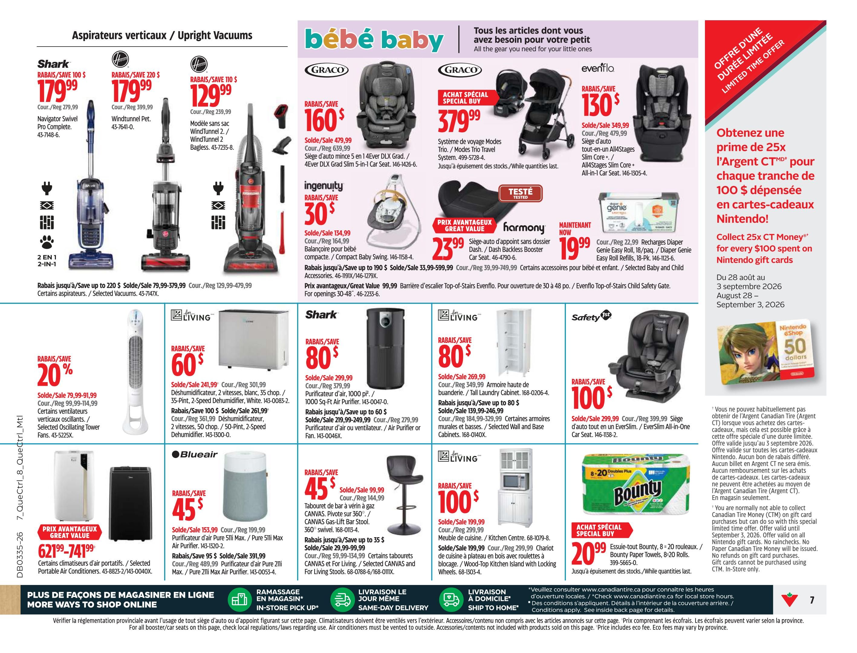 Canadian Tire (QC) Flyer August 27 to September 2