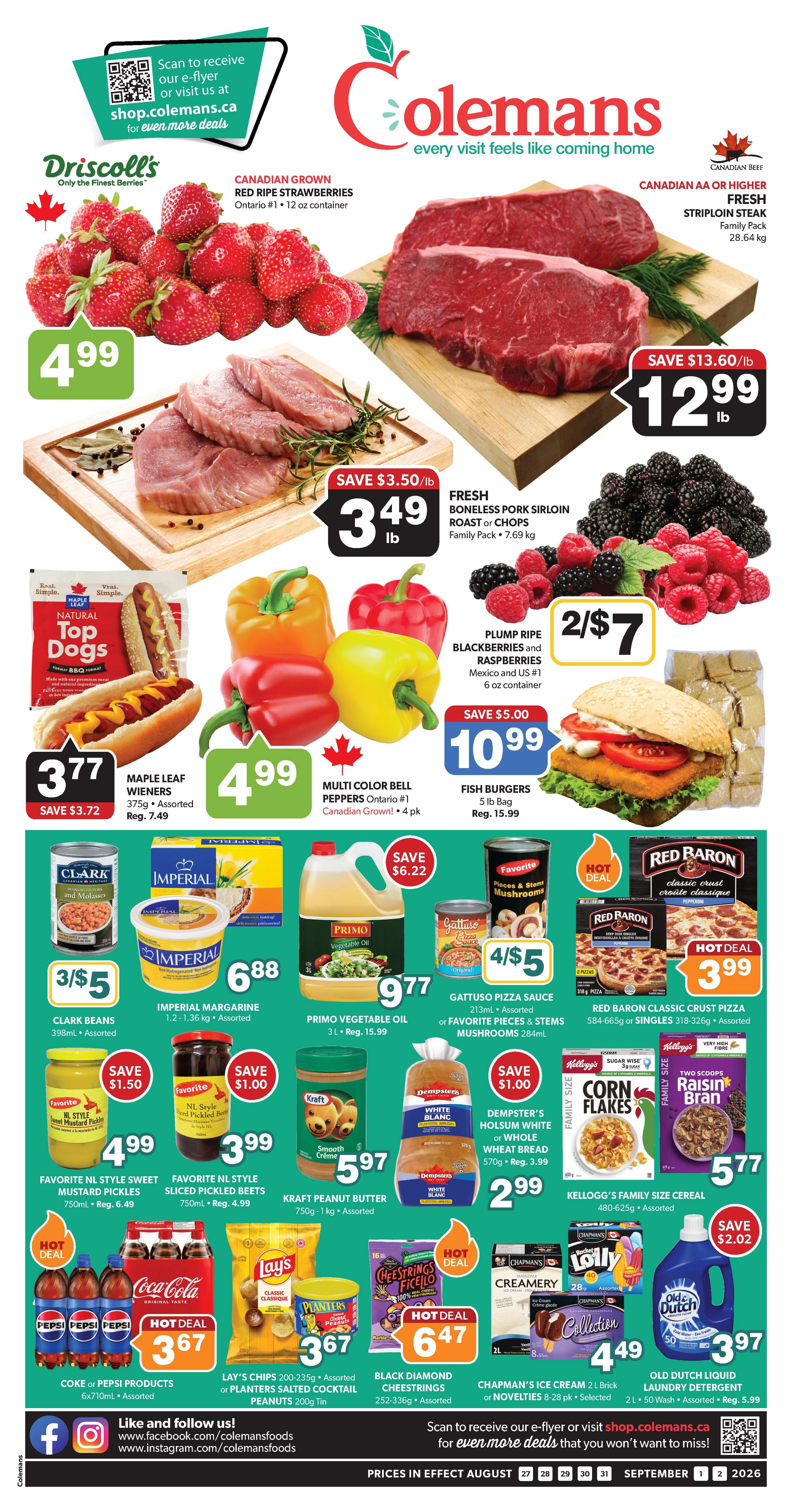 Coleman's Flyer August 27 to September 2