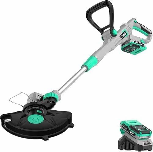 Amazon.ca: Litheli Cordless String Trimmer 12 Inch, 20V Battery Grass Trimmer/Wheeled Edger - $65.99