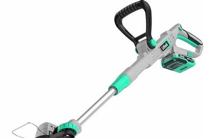 Amazon.ca: Litheli Cordless String Trimmer 12 Inch, 20V Battery Grass Trimmer/Wheeled Edger - $65.99