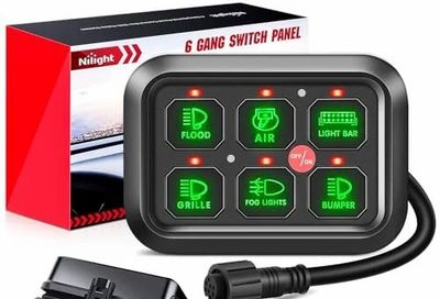 Amazon.ca: Nilight 6 Gang Switch Panel System Integrated Circuit Control w/Relay Fuse $18.99... Was: $80.76