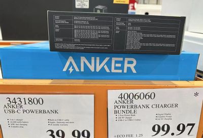 Costco: Anker power bank Bundle $99 for Mississauga or $108 via uber eats