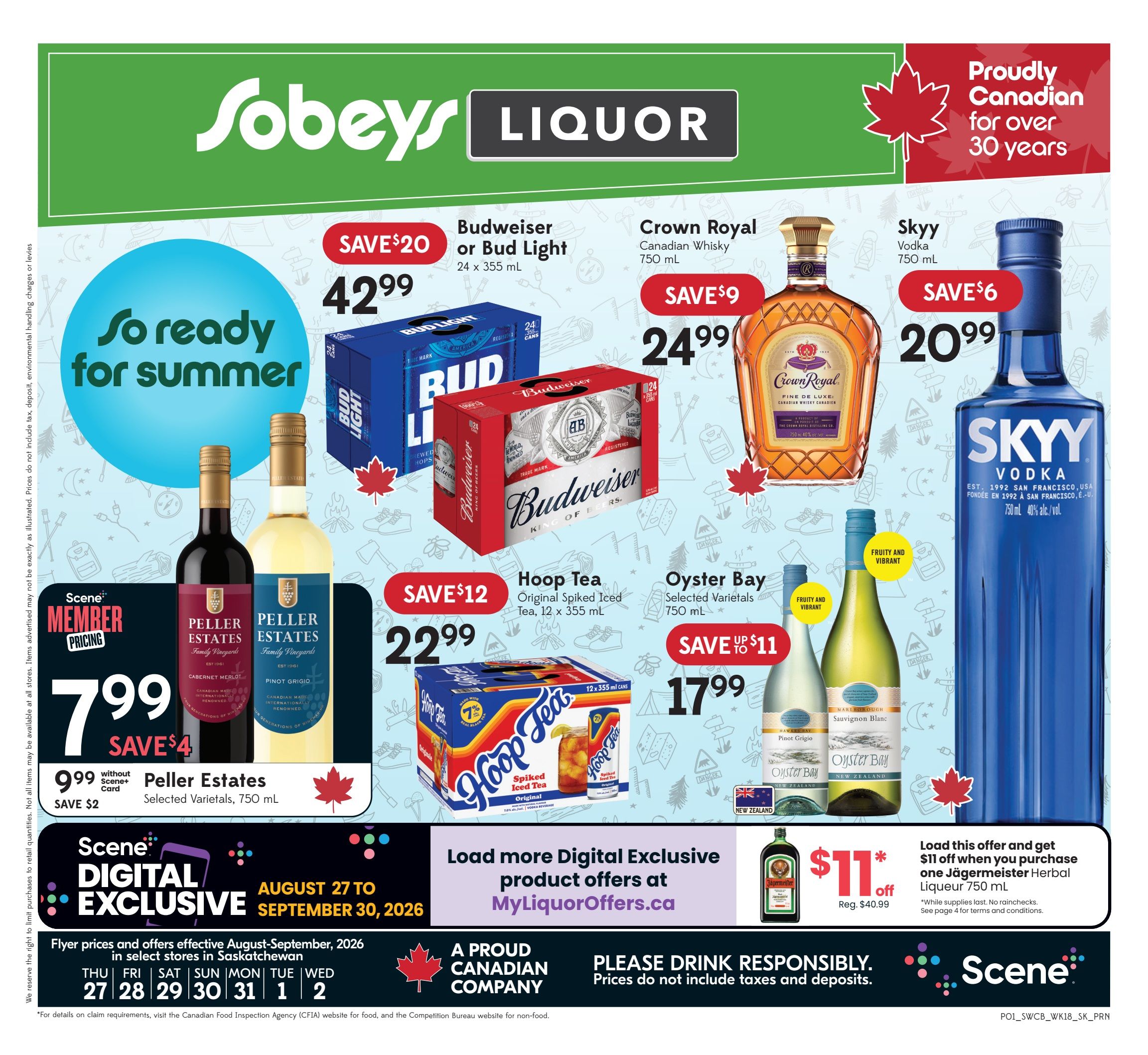 Sobeys (SK) SWCB Flyer August 27 to September 2